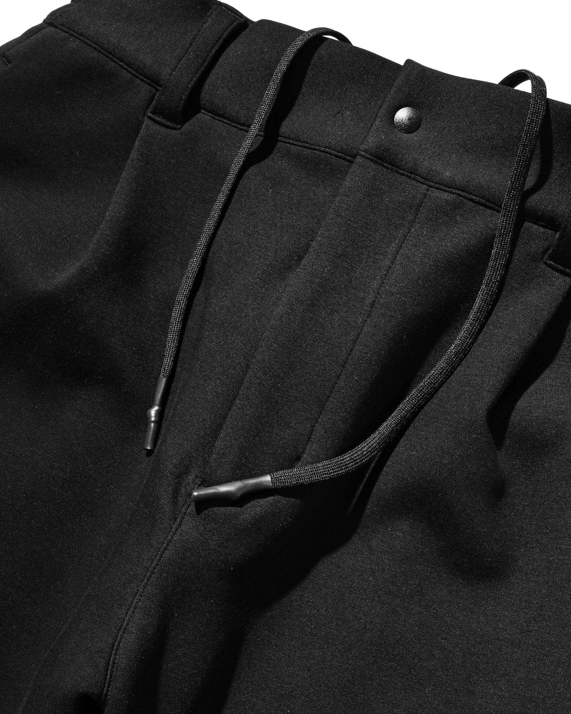 AIR COTTON CURVED PANTS (BLACK)