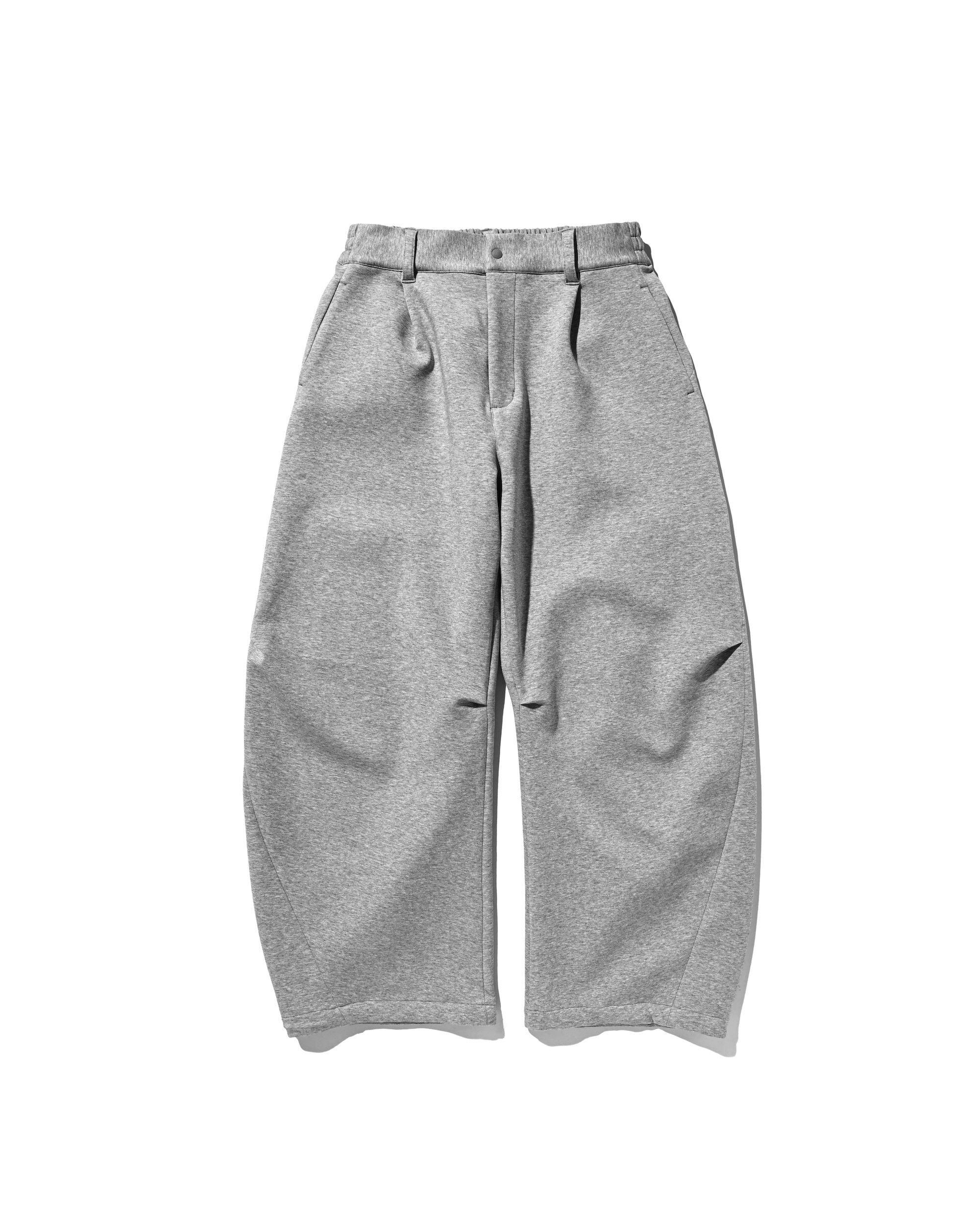 【1.14 WED 20:00- IN STOCK】AIR COTTON CURVED PANTS (GRAY)