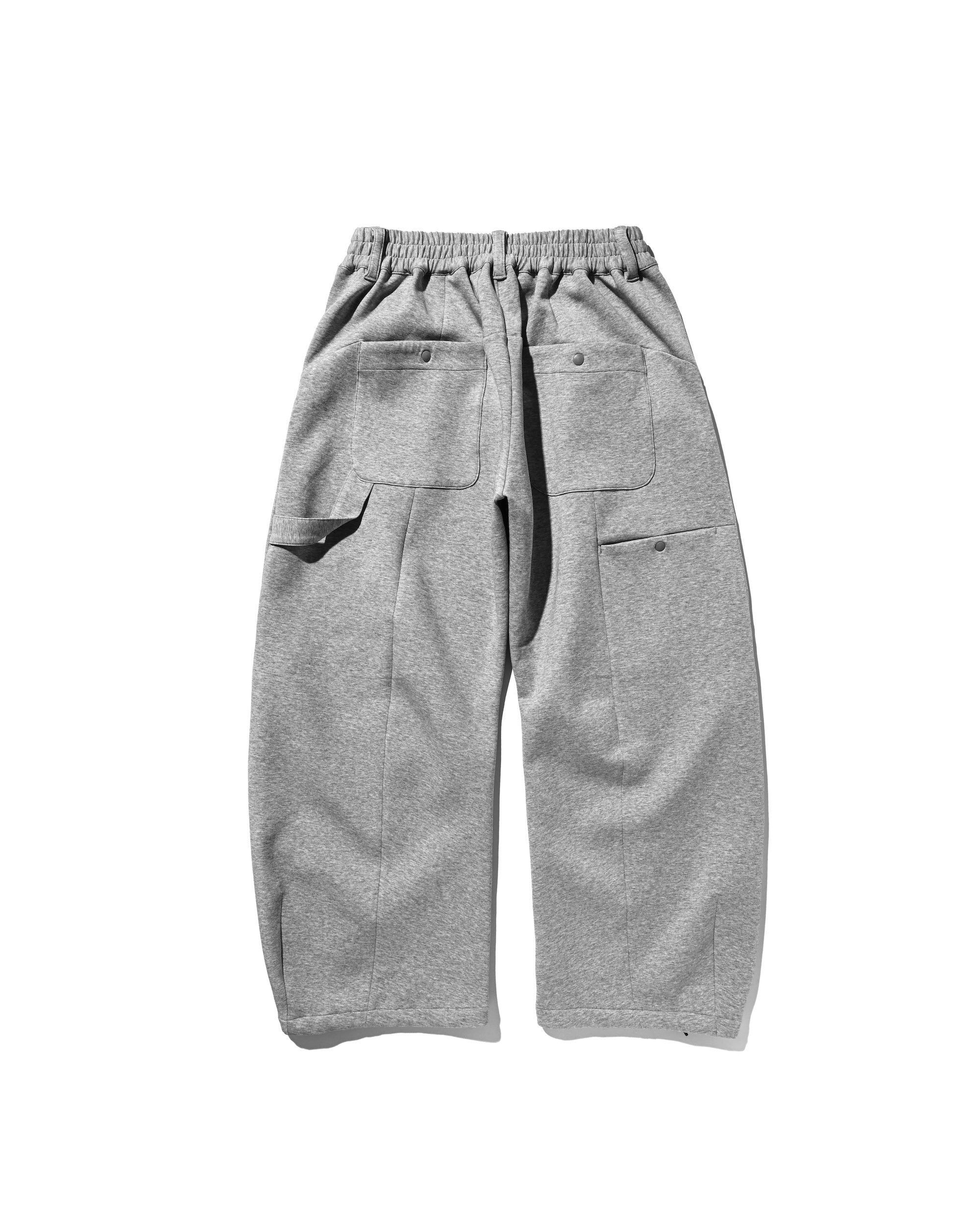 【1.14 WED 20:00- IN STOCK】AIR COTTON CURVED PANTS (GRAY)
