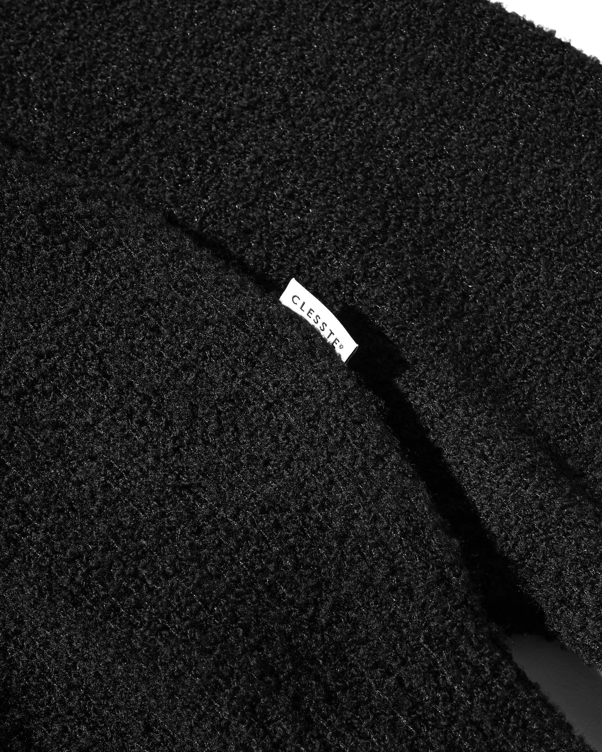【12.10 WED 20:00- IN STOCK】SLUB PILE KNIT PULLOVER (BLACK)