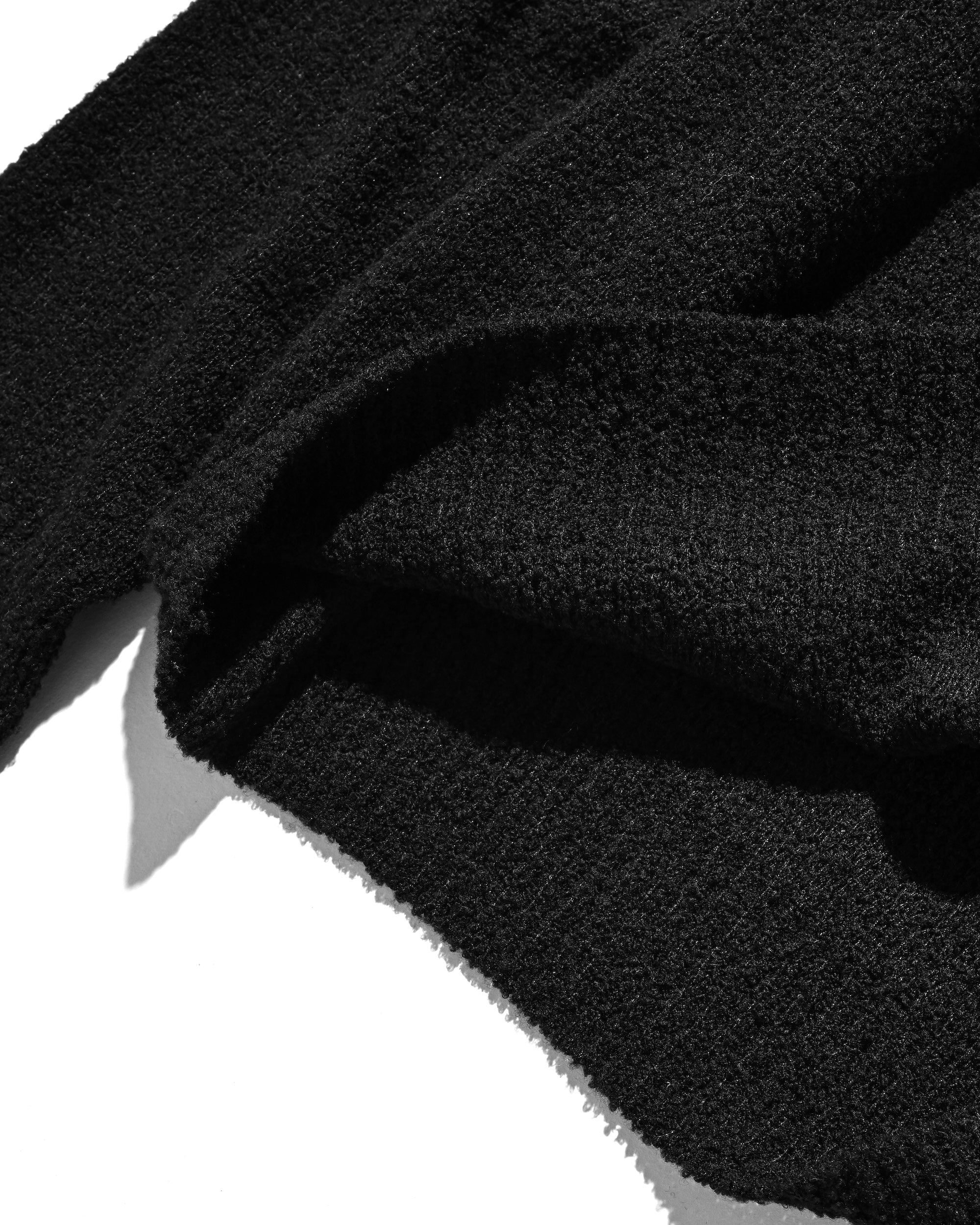 【12.10 WED 20:00- IN STOCK】SLUB PILE KNIT PULLOVER (BLACK)