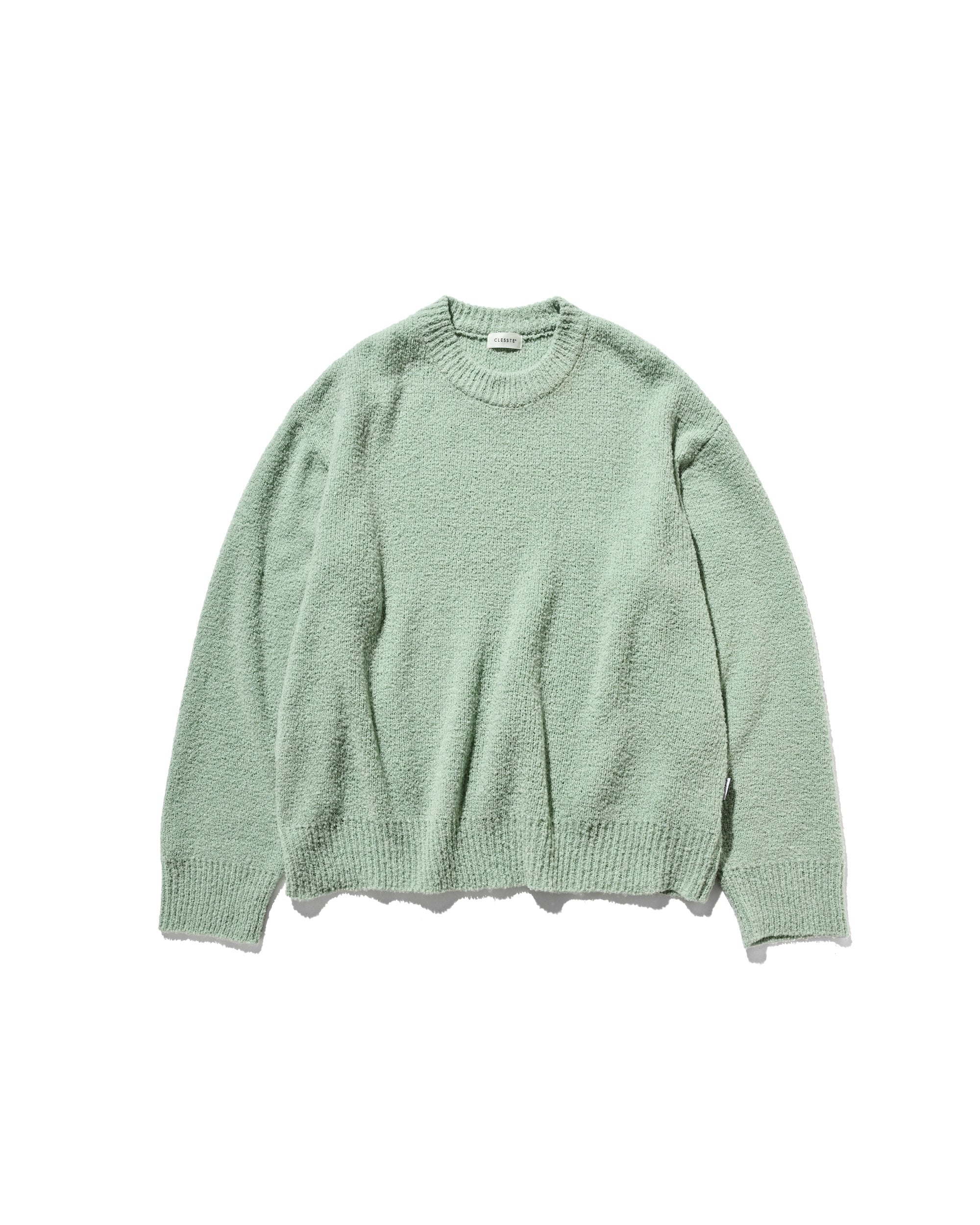 【12.10 WED 20:00- IN STOCK】SLUB PILE KNIT PULLOVER (MINT)
