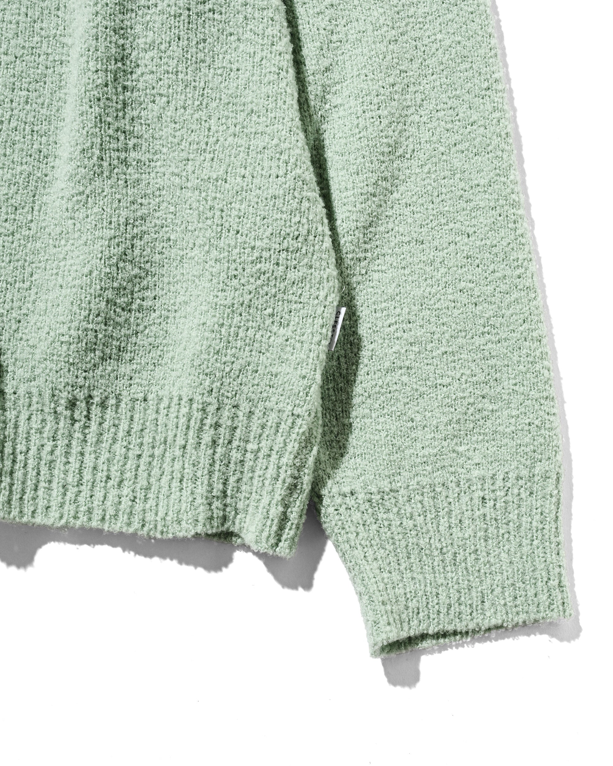 【12.10 WED 20:00- IN STOCK】SLUB PILE KNIT PULLOVER (MINT)