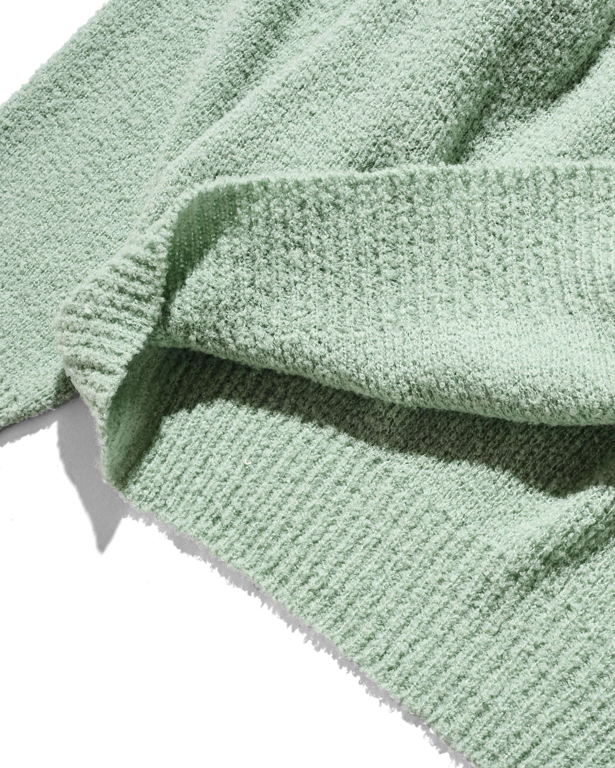【12.10 WED 20:00- IN STOCK】SLUB PILE KNIT PULLOVER (MINT)