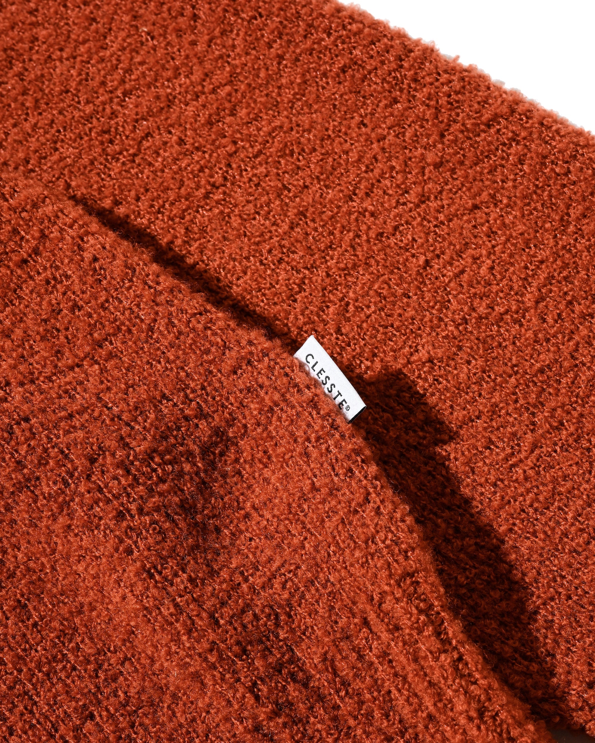 【12.10 WED 20:00- IN STOCK】SLUB PILE KNIT PULLOVER (RUST)