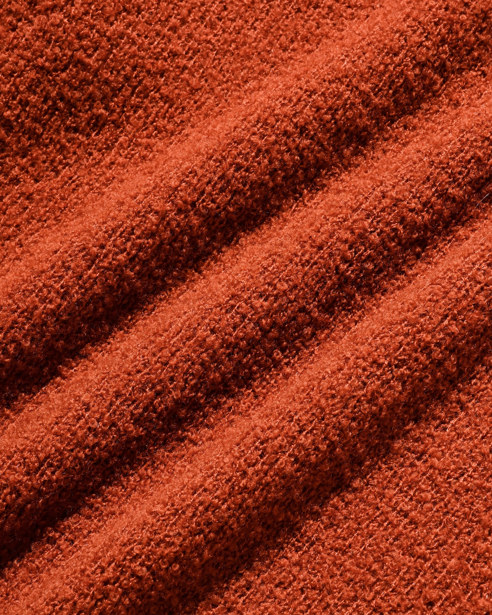 【12.10 WED 20:00- IN STOCK】SLUB PILE KNIT PULLOVER (RUST)