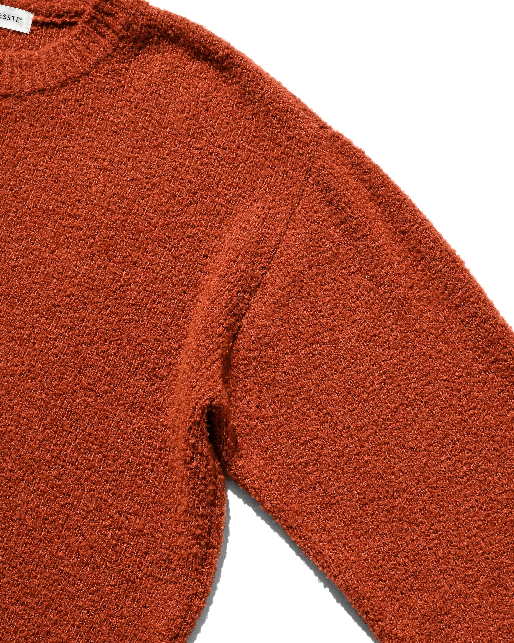 【12.10 WED 20:00- IN STOCK】SLUB PILE KNIT PULLOVER (RUST)