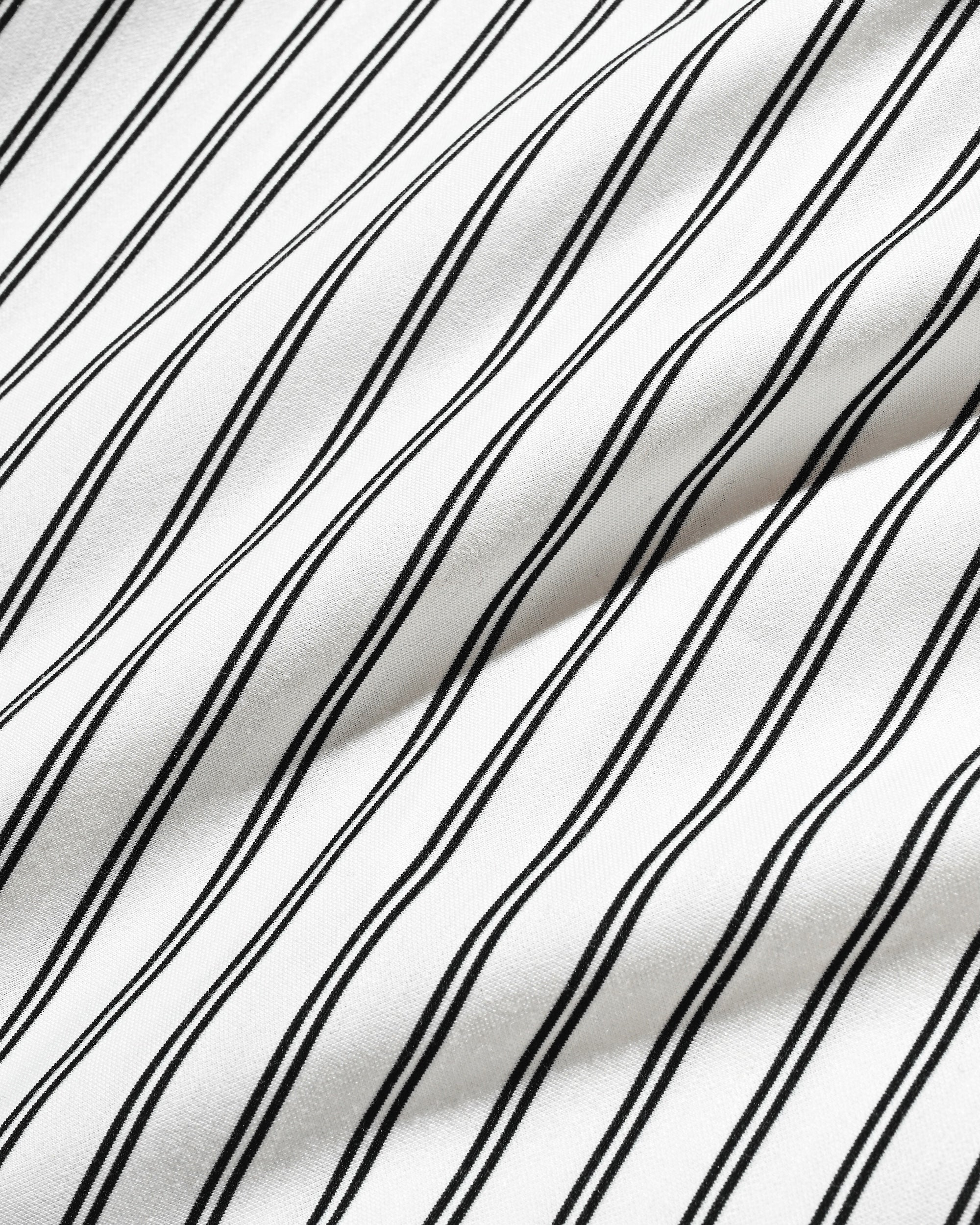 【12.6 SAT 20:00- IN STOCK】46G KNIT CROPPED LENGTH EVERYDAY L/S SHIRT (WHITE STRIPE)