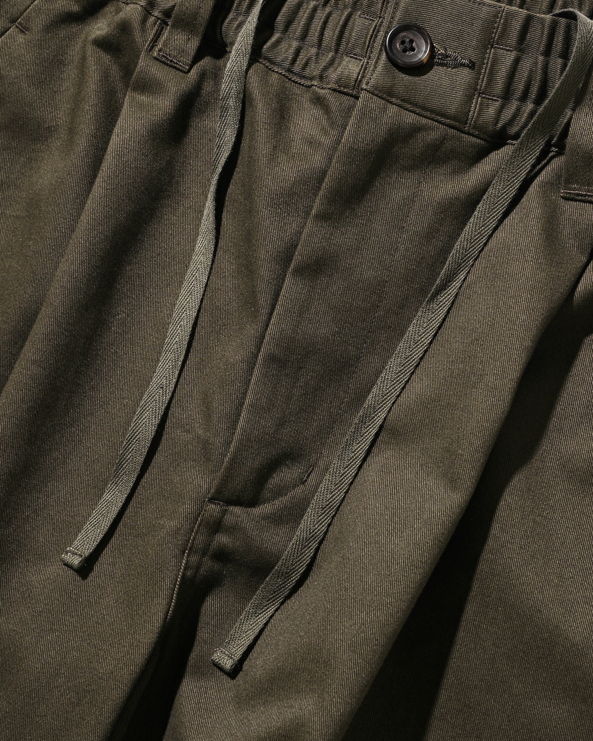 【6.11 WED 20:00- IN STOCK】BARREL LEG EASY PANTS (OLIVE)