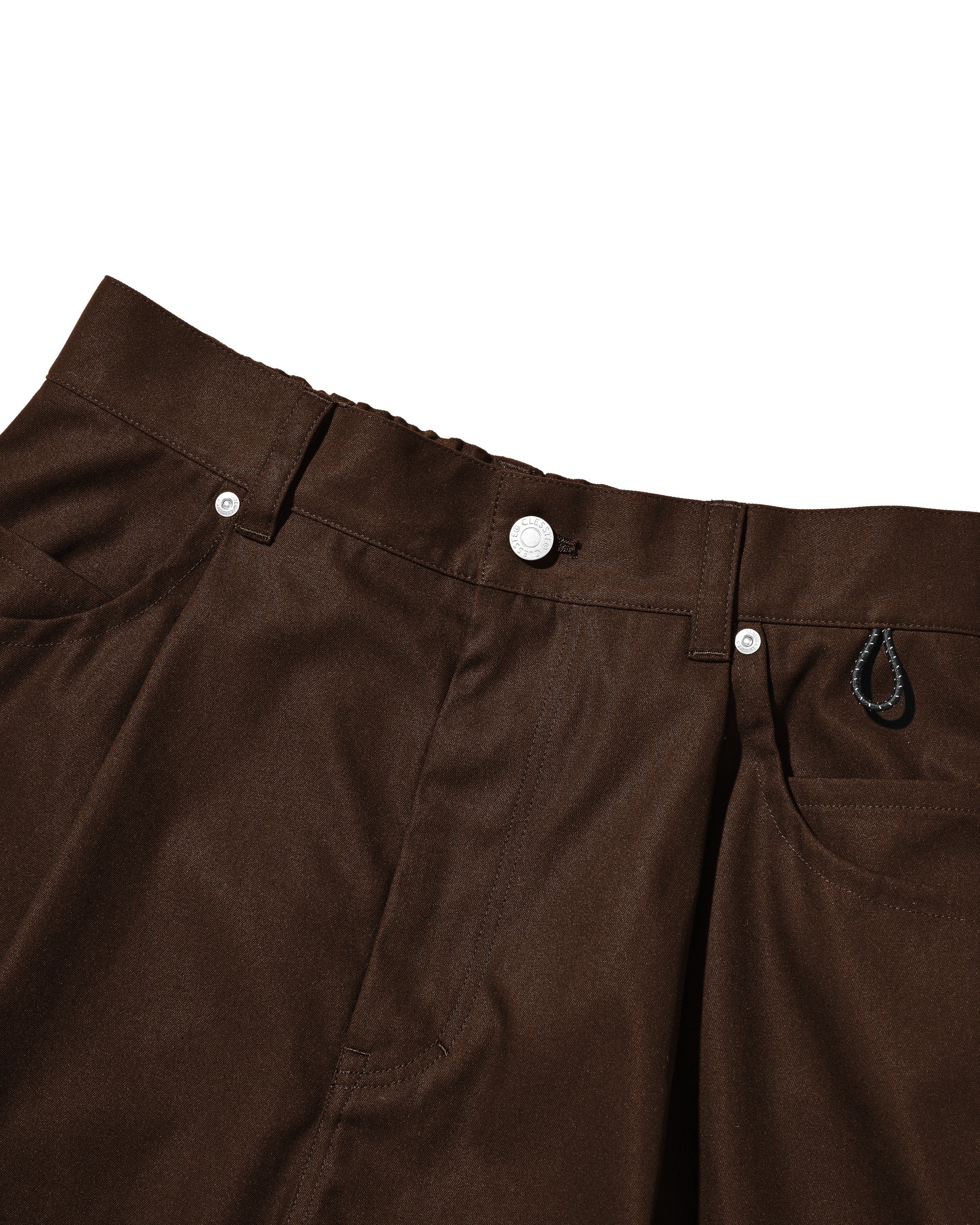 【9.5 SAT 20:00- IN STOCK】T/C GABARDINE CITY MASSIVE UTILITY CROPPED PANTS (BROWN)