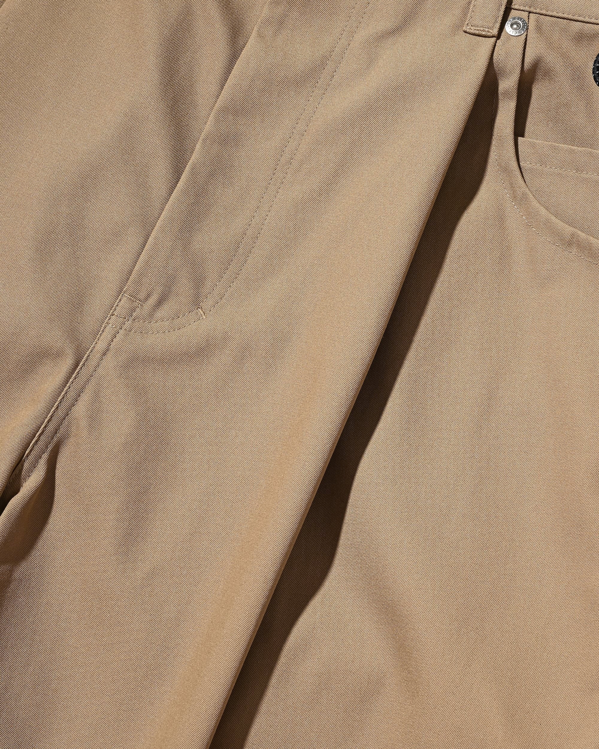 T/C GABARDINE CITY MASSIVE UTILITY CROPPED PANTS (BEIGE)