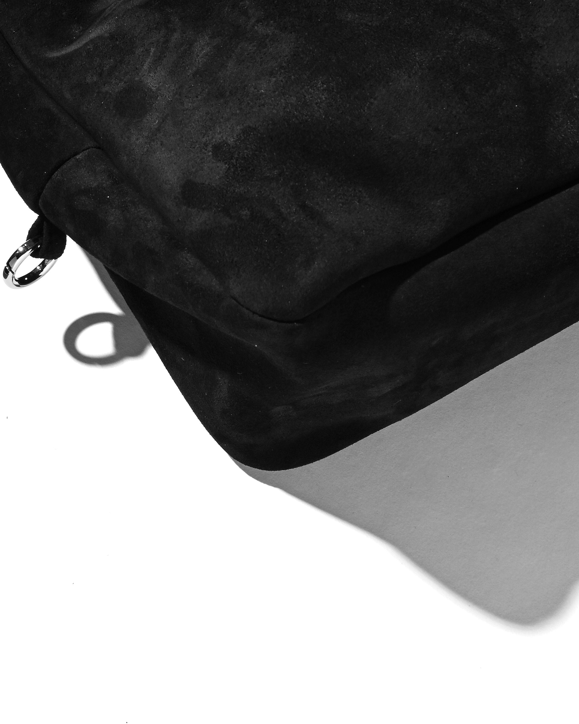 【1.7 WED 20:00- IN STOCK】SUEDE HOLIDAY BAG (BLACK)
