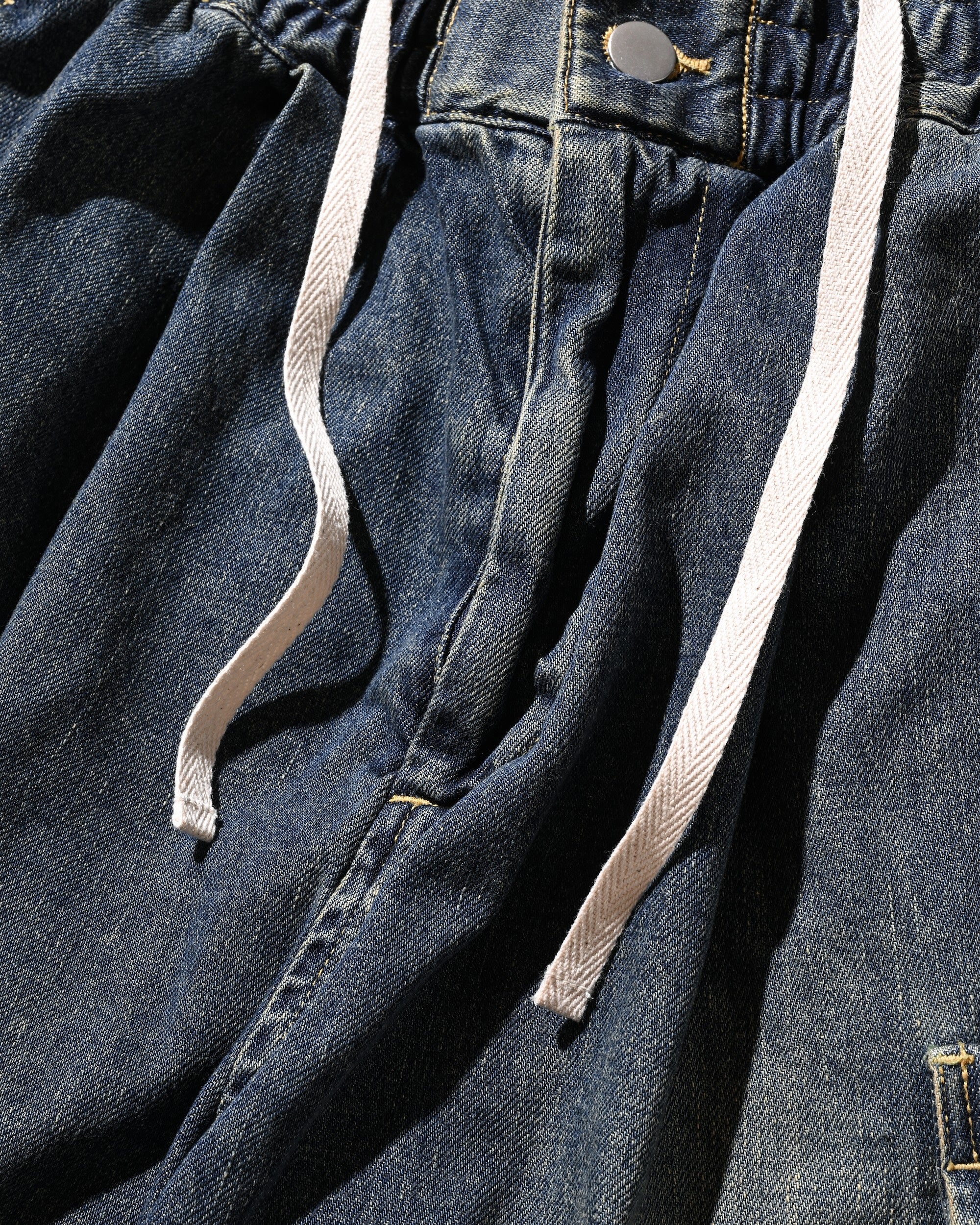 【5.31 SAT 20:00- IN STOCK】VINTAGE DYED SELVEDGE DENIM CITY MILITARY HALF PANTS (VINTAGE INDIGO)