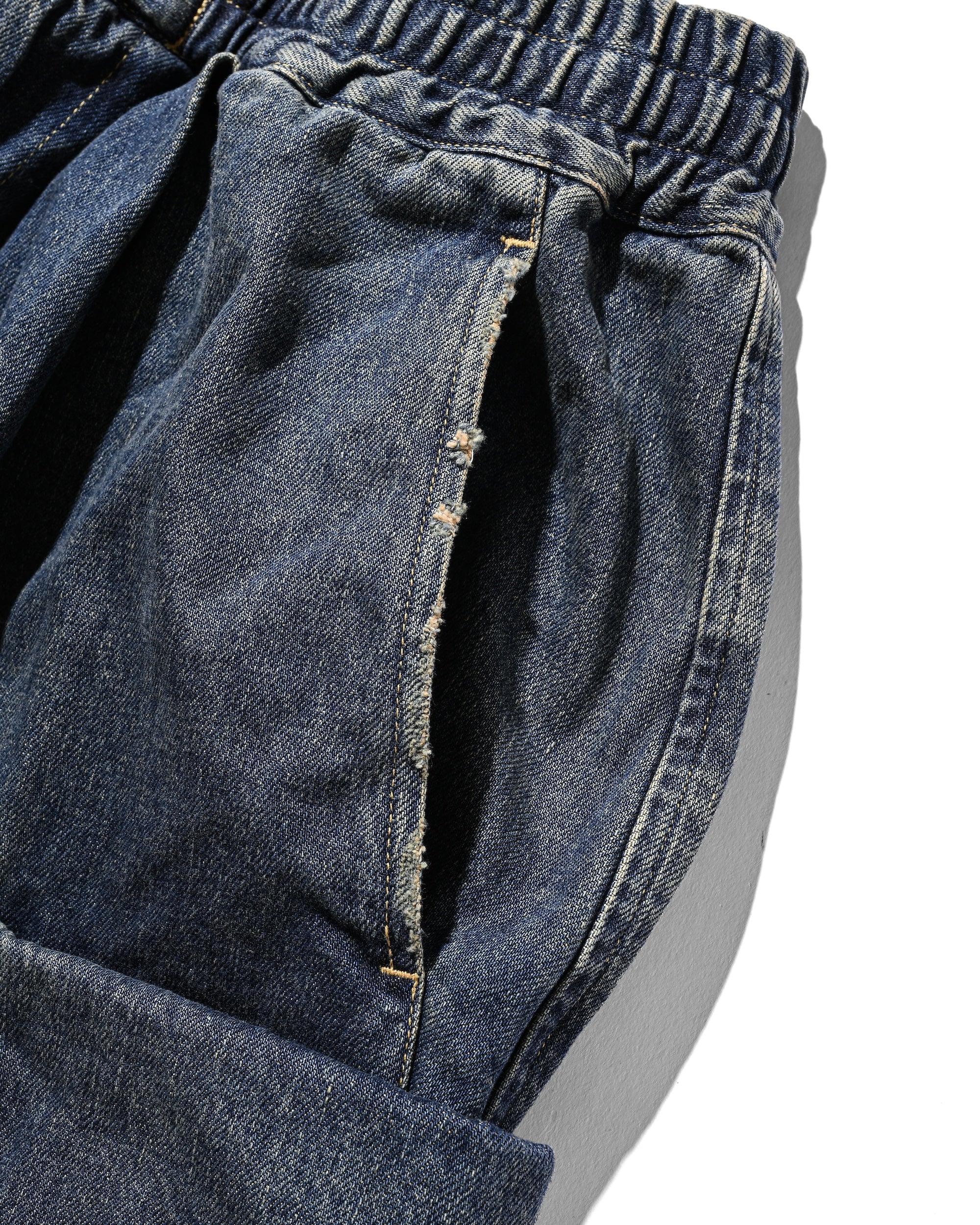 【5.31 SAT 20:00- IN STOCK】VINTAGE DYED SELVEDGE DENIM CITY MILITARY HALF PANTS (VINTAGE INDIGO)