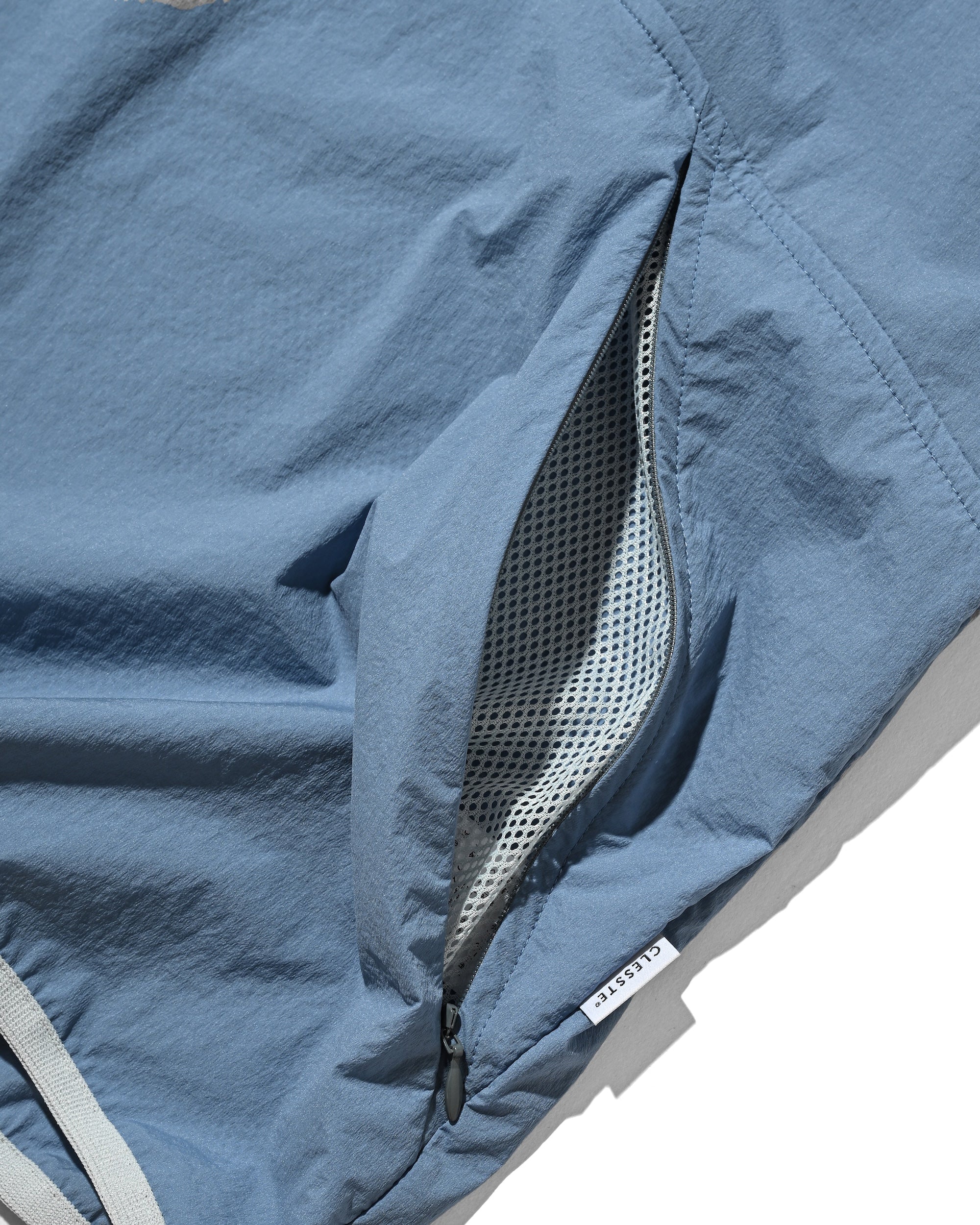 【6.20 SAT 20:00- IN STOCK】HALF ZIP TRAIL S/S SHIRT (SAX BLUE)