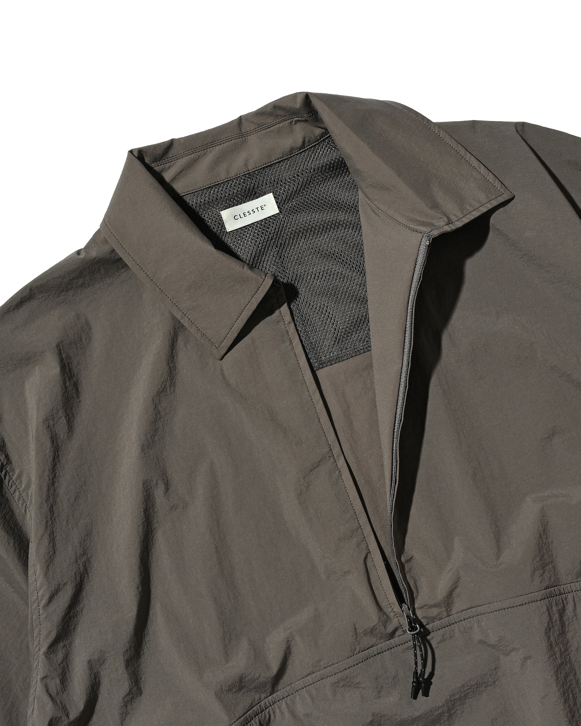 【6.20 SAT 20:00- IN STOCK】HALF ZIP TRAIL S/S SHIRT (CARBON GRAY)
