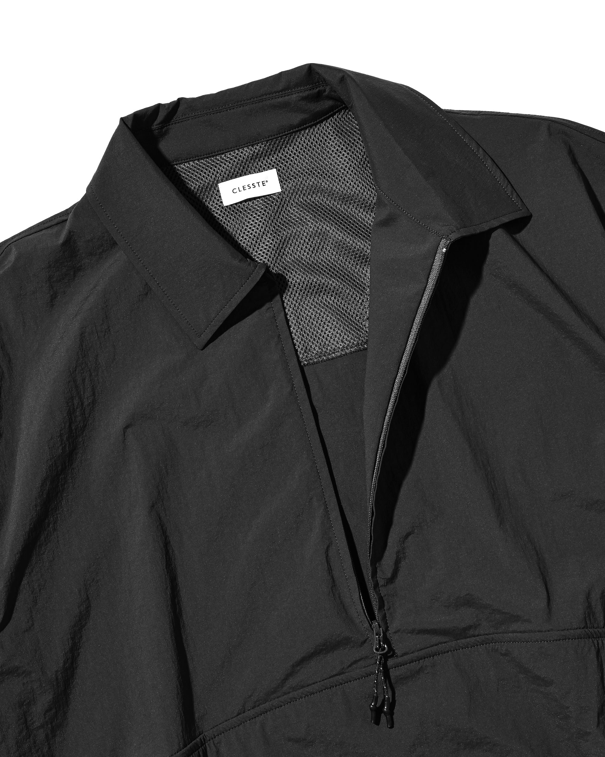 【6.20 SAT 20:00- IN STOCK】HALF ZIP TRAIL S/S SHIRT (BLACK)