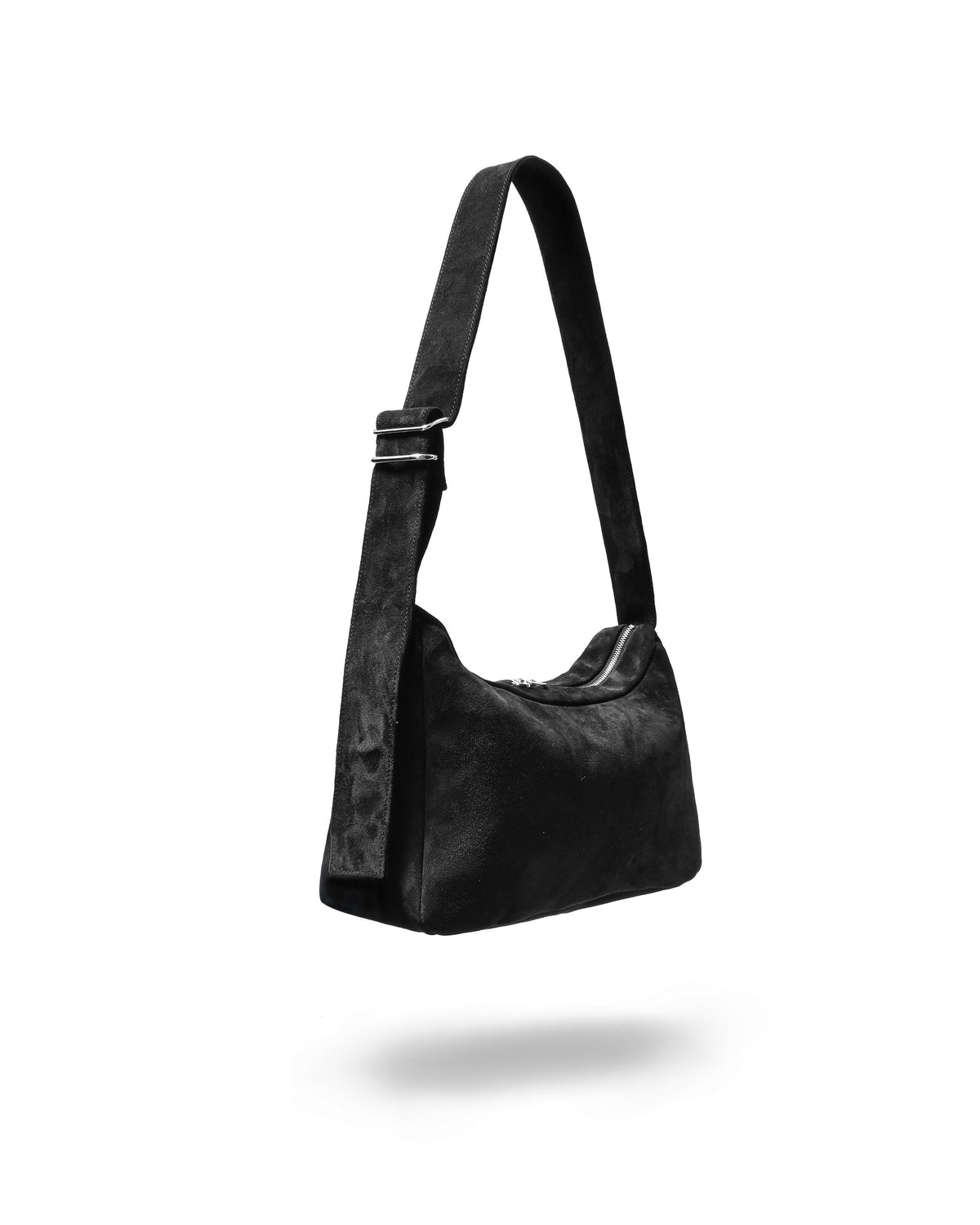 SUEDE HOLIDAY BAG (BLACK)