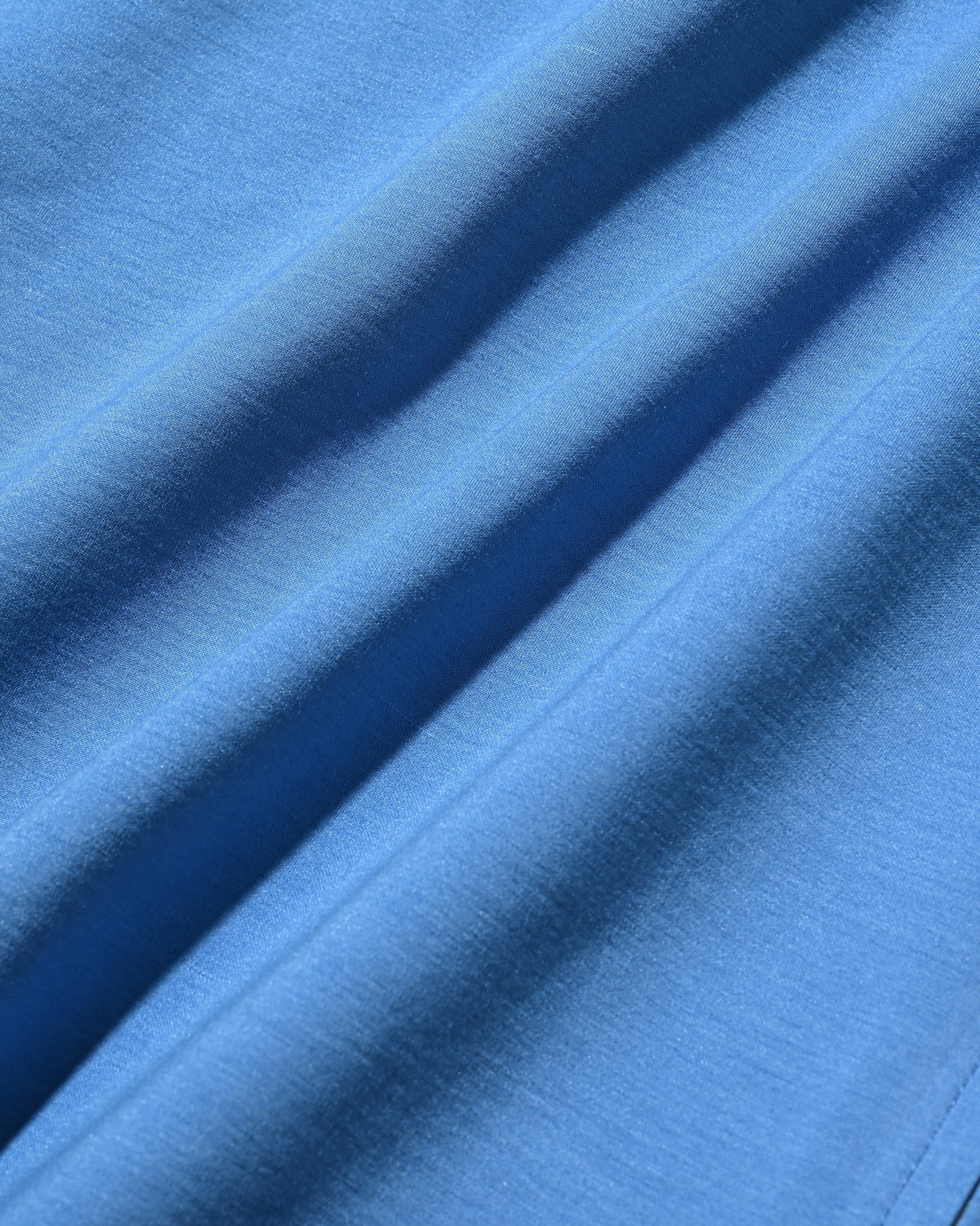 【6.27 SAT 20:00- IN STOCK】46G KNIT EVERYDAY ZIP UP S/S SHIRT (SAX BLUE)