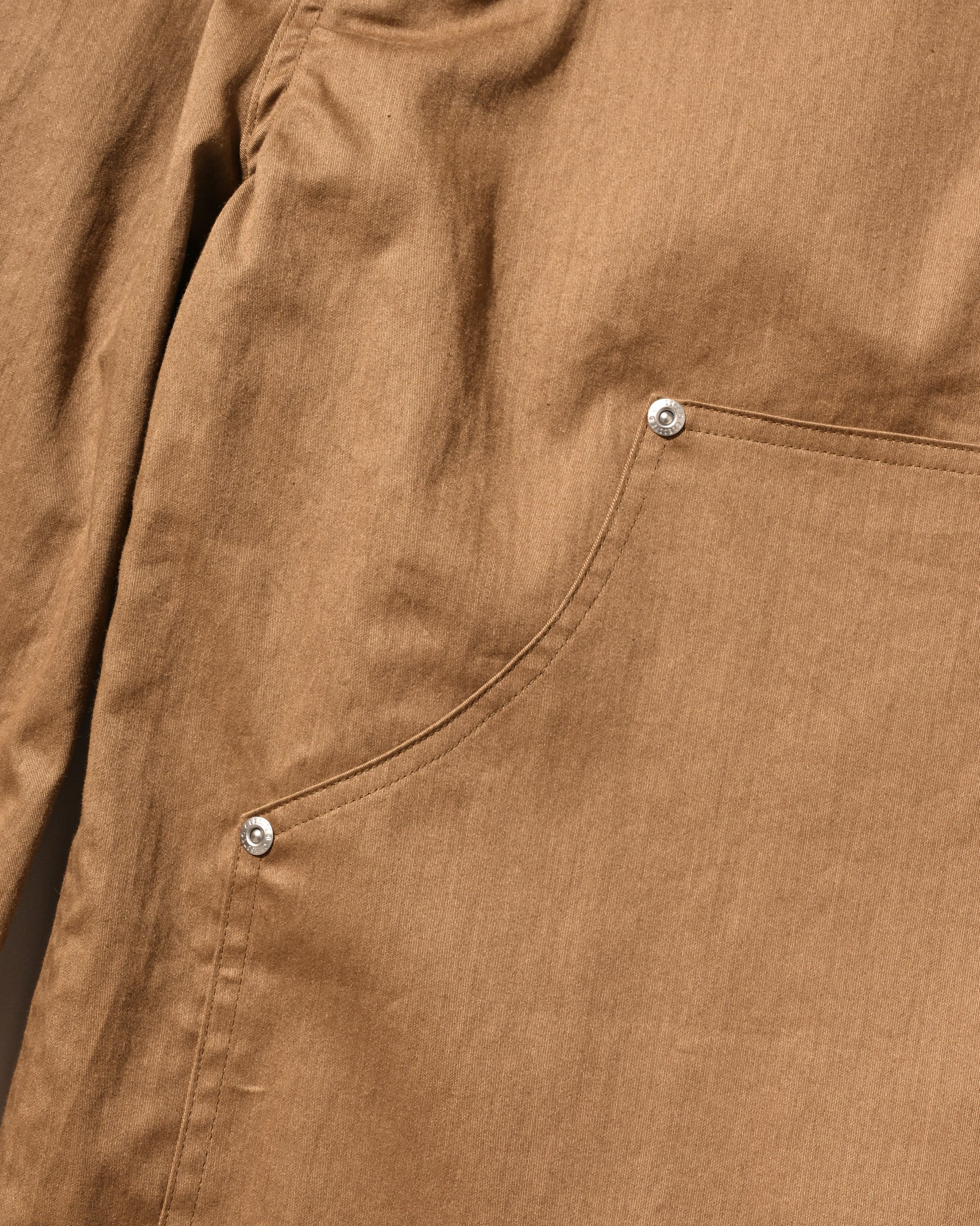 【7.4 SAT 20:00- IN STOCK】VINTAGE EFFECT DOUBLE KNEE WORKER BAGGY HALF PANTS (BEIGE)