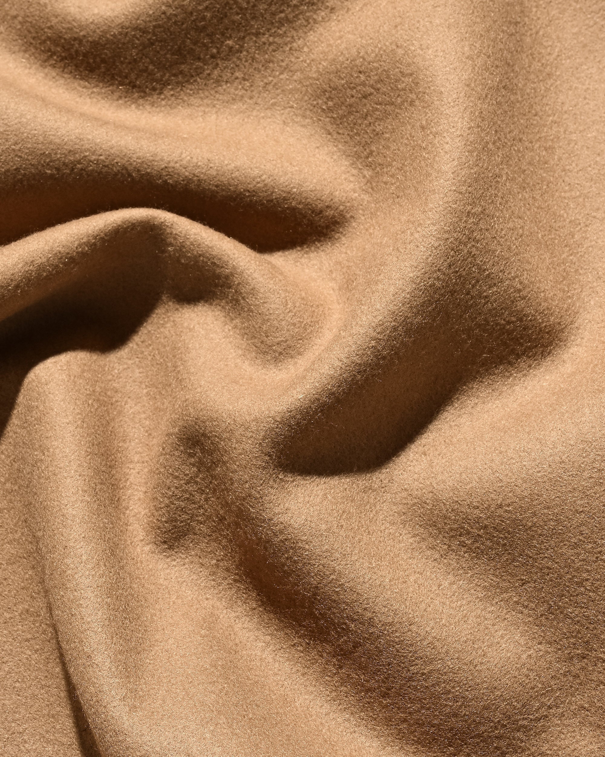 【12.10 WED 20:00- IN STOCK】LEATHER COLLAR WOOL MELTON BALMACAAN COAT (CAMEL)