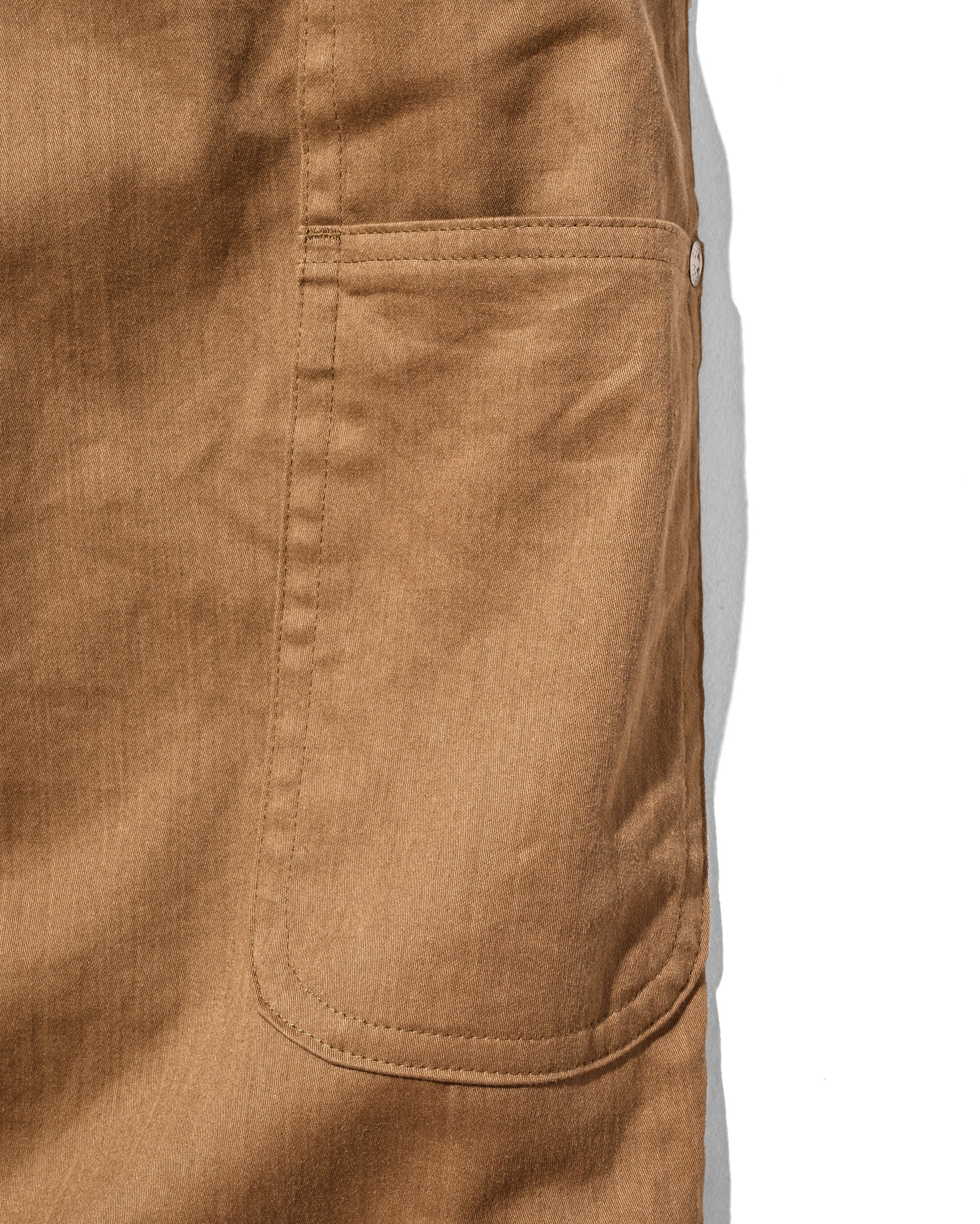 【7.4 SAT 20:00- IN STOCK】VINTAGE EFFECT DOUBLE KNEE WORKER BAGGY HALF PANTS (BEIGE)