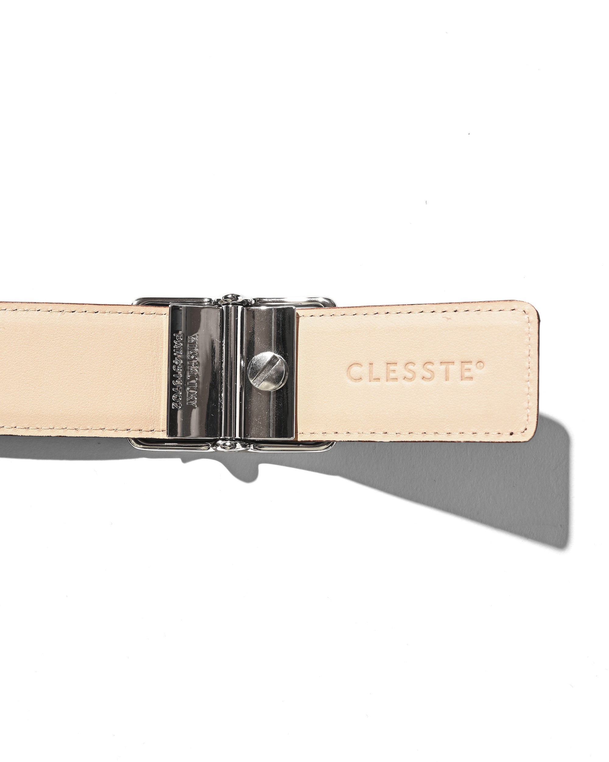 【9.6 SAT 20:00- IN STOCK】HOLELESS ESSENTIAL LEATHER BELT (BROWN)