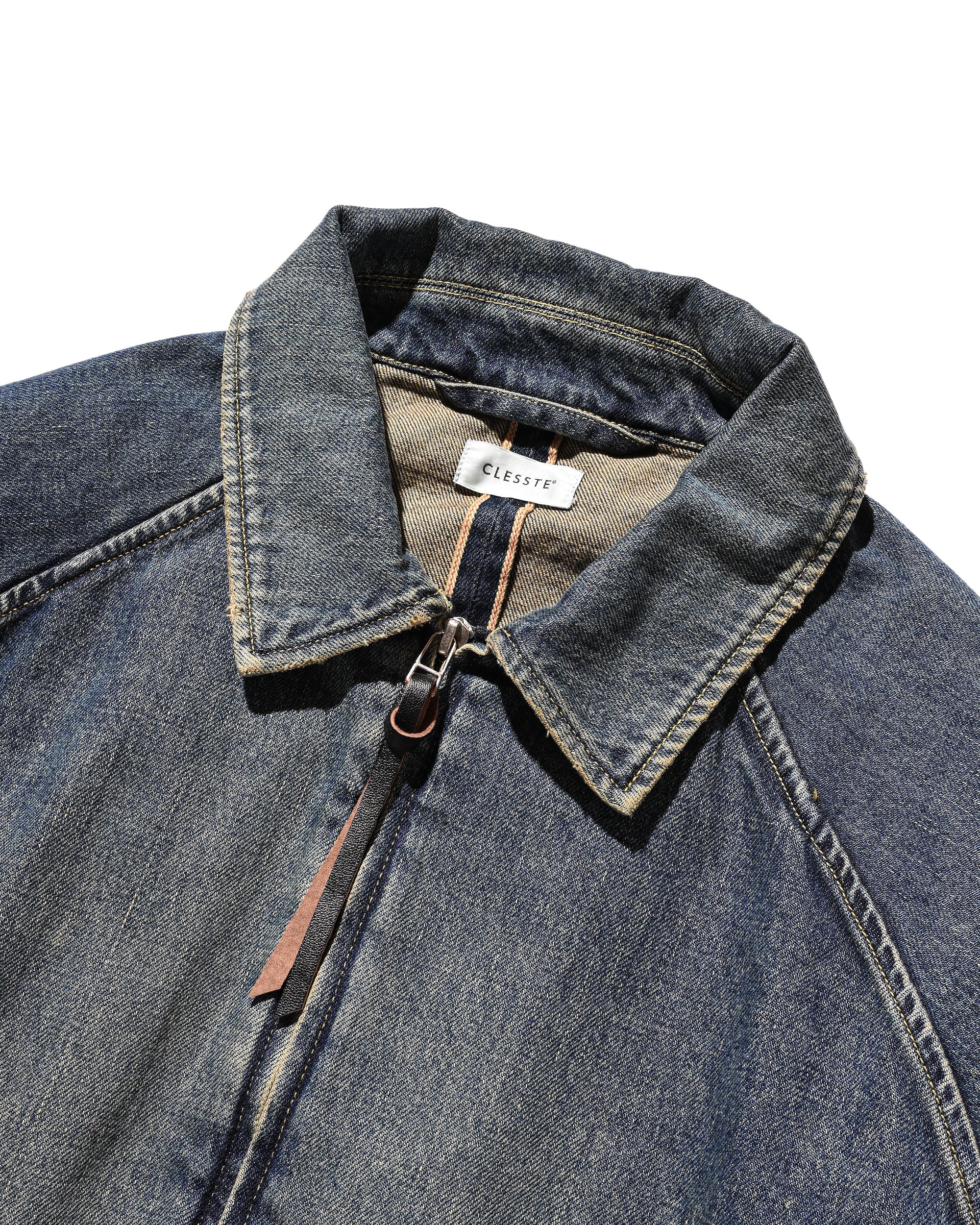 VINTAGE DYED SELVEDGE DENIM CITY UTILITY JACKET (VINTAGE INDIGO)