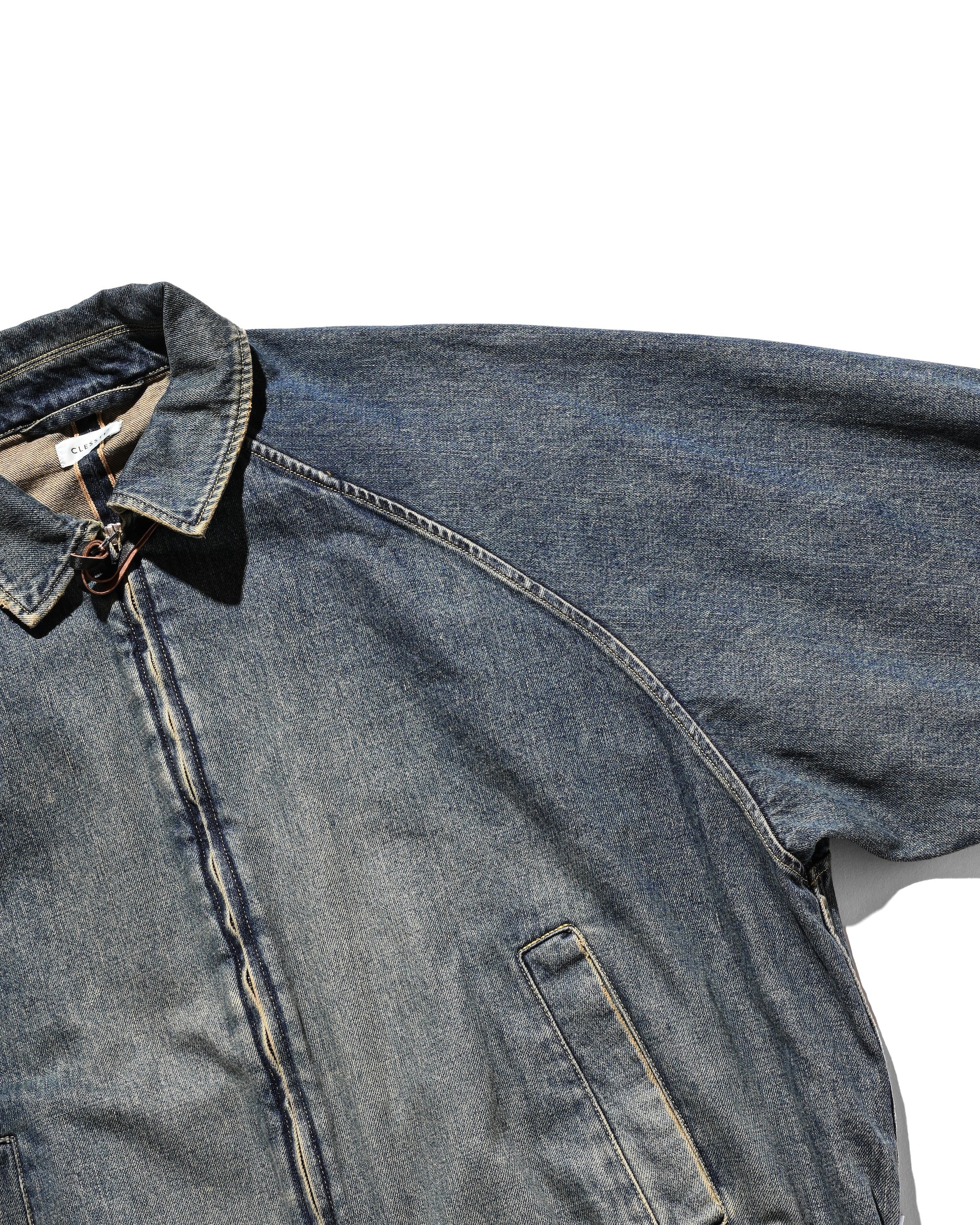 VINTAGE DYED SELVEDGE DENIM CITY UTILITY JACKET (VINTAGE INDIGO)