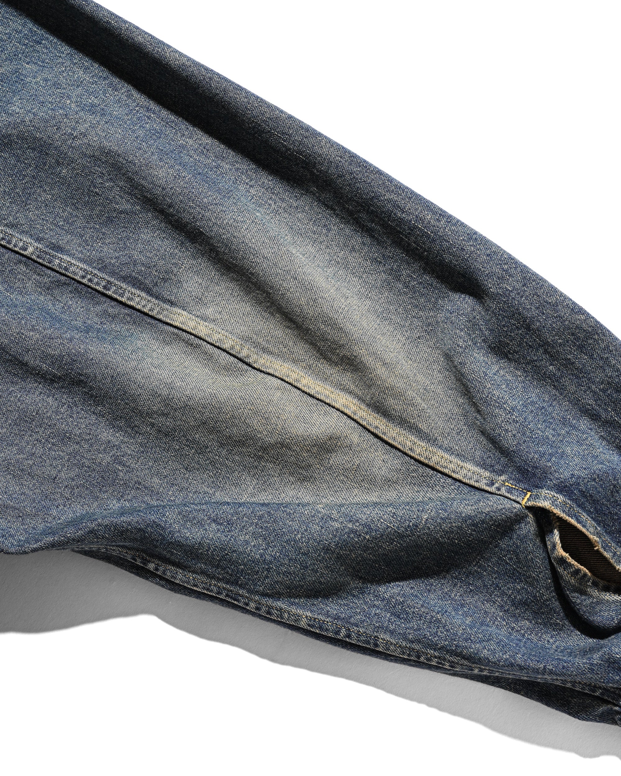 VINTAGE DYED SELVEDGE DENIM CITY UTILITY JACKET (VINTAGE INDIGO)