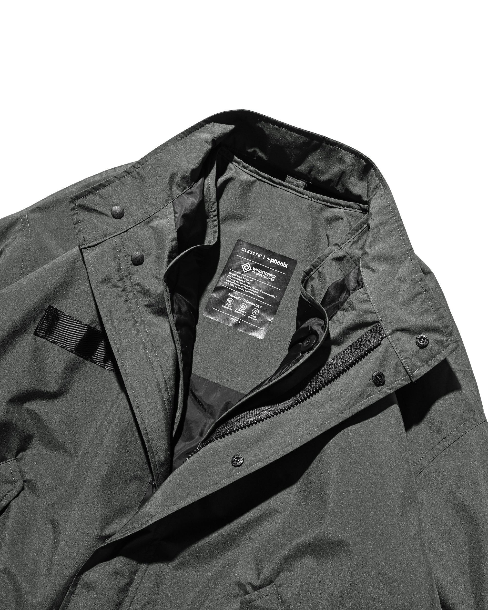 +phenix WINDSTOPPER® by GORE-TEX LABS CITY FISHTAIL PARKA WITH LINER JACKET (ASPHALT GRAY)