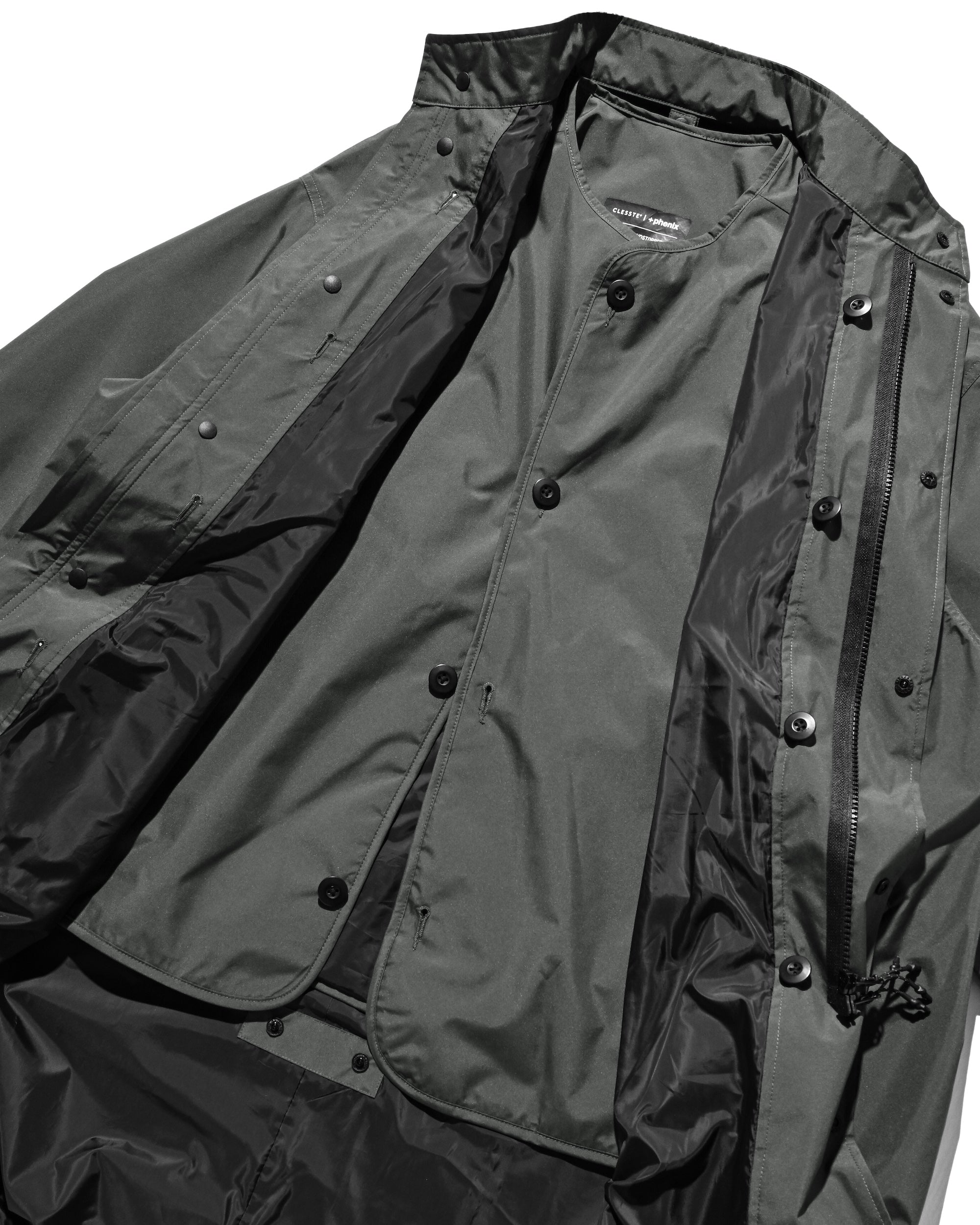 +phenix WINDSTOPPER® by GORE-TEX LABS CITY FISHTAIL PARKA WITH LINER JACKET (ASPHALT GRAY)