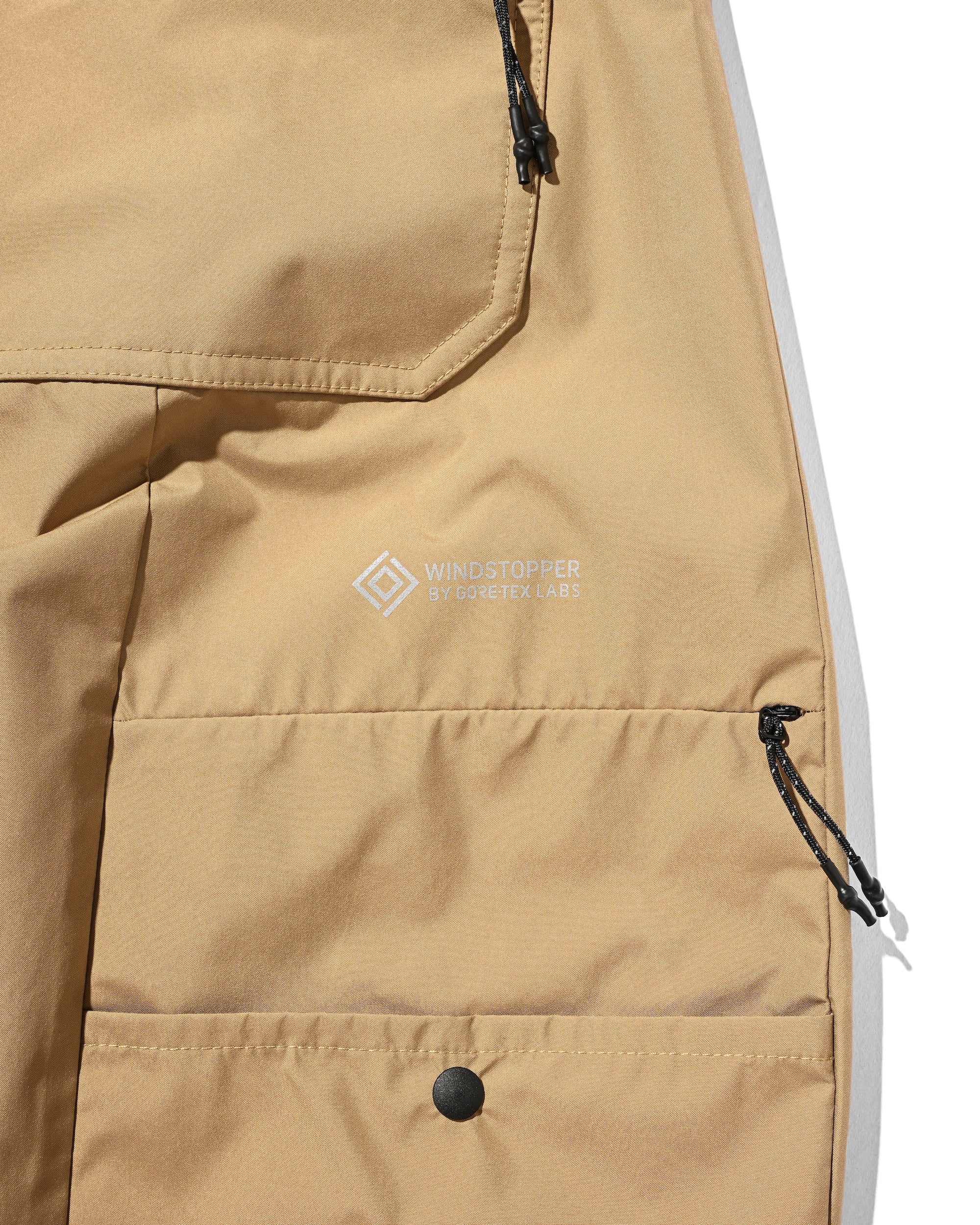 【7.8 WED 20:00- IN STOCK】+PHENIX WINDSTOPPER® BY GORE-TEX LABS TWILL CITY MASSIVE UTILITY HALF PANTS (CAMEL BEIGE)