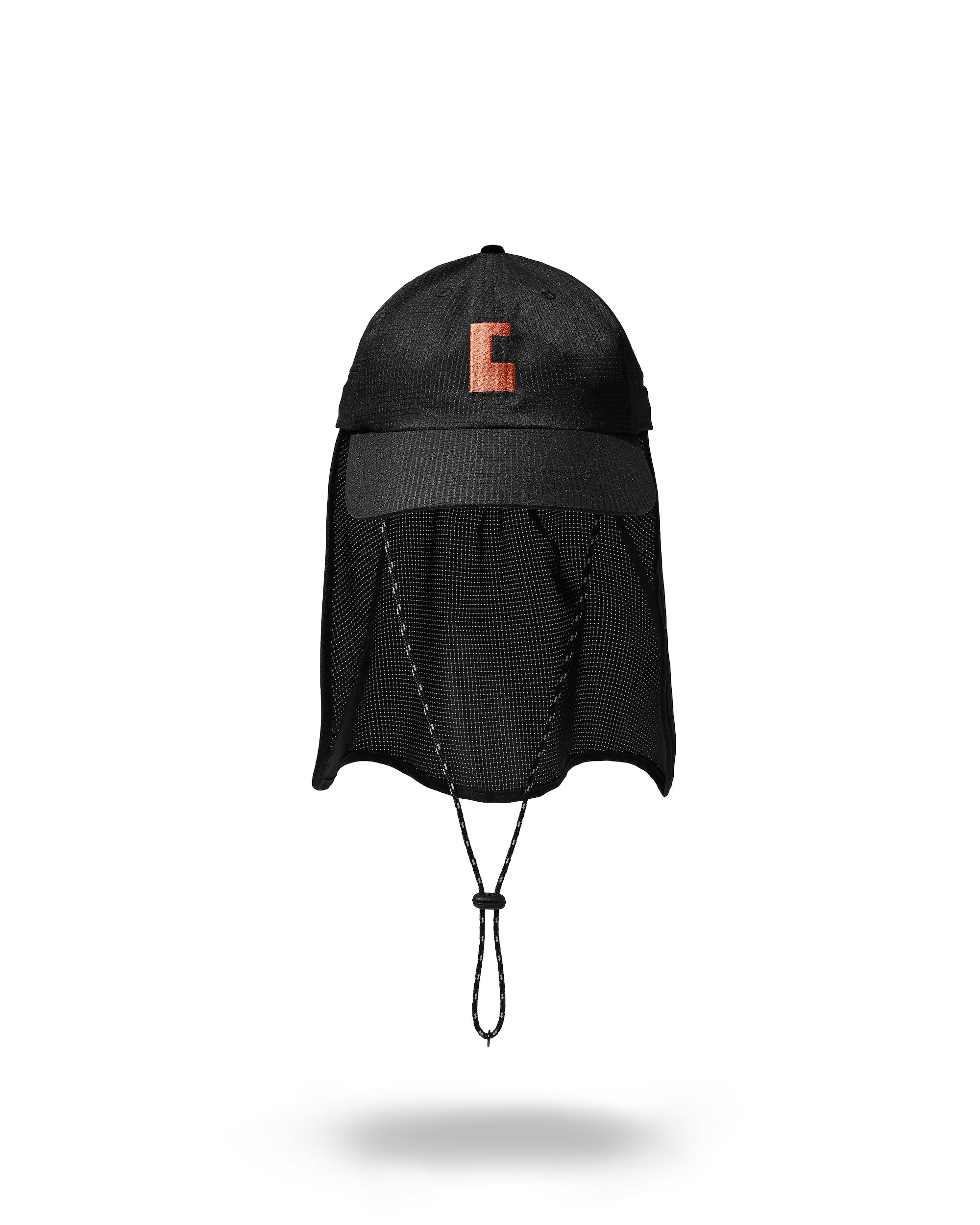 【7.11 SAT 20:00- IN STOCK】"C"ACTIVE CITY SUNSHADE CAP (BLACK×ORANGE)