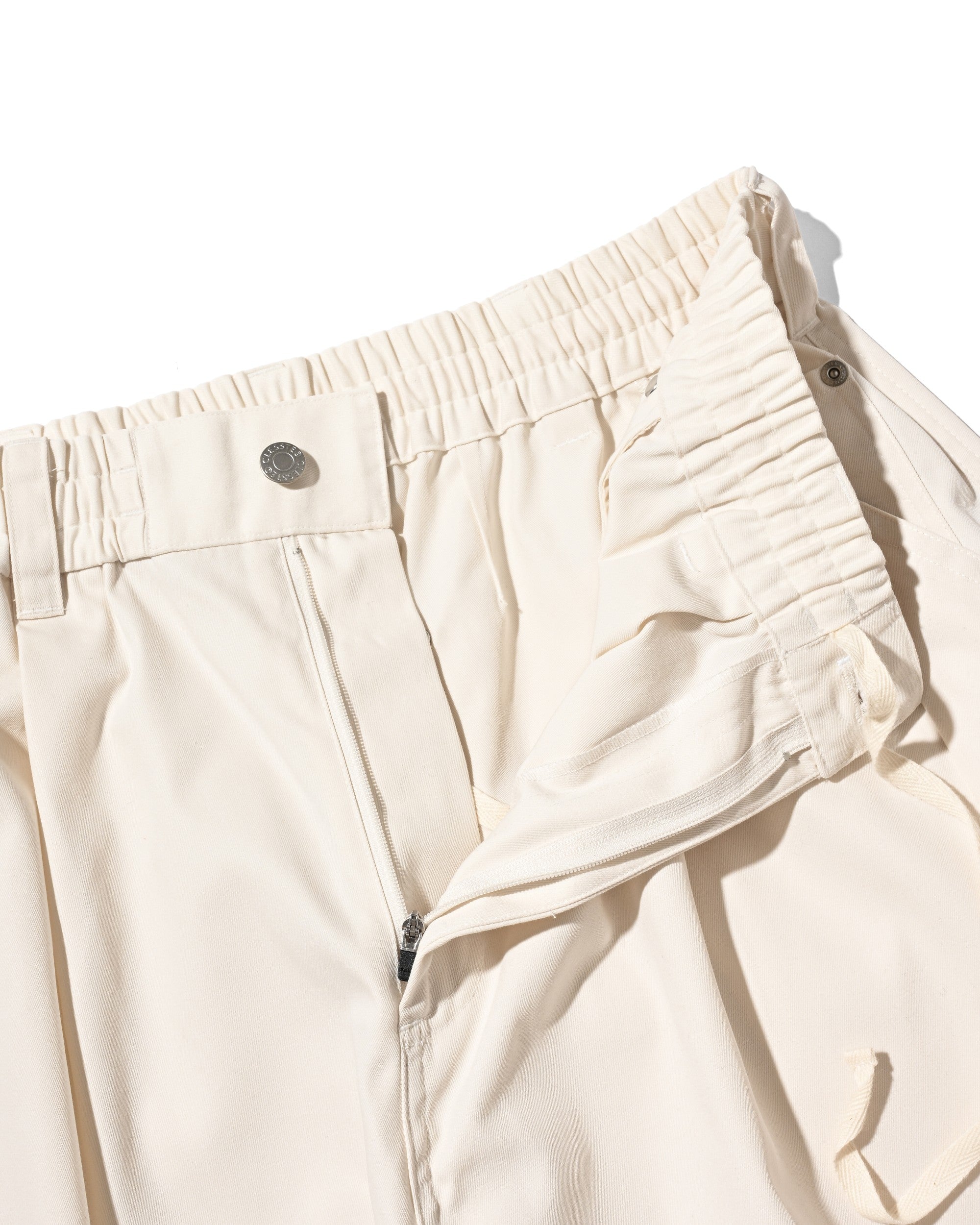 【7.11 SAT 20:00- IN STOCK】T/C GABARDINE CITY WIDE PANTS (IVORY)