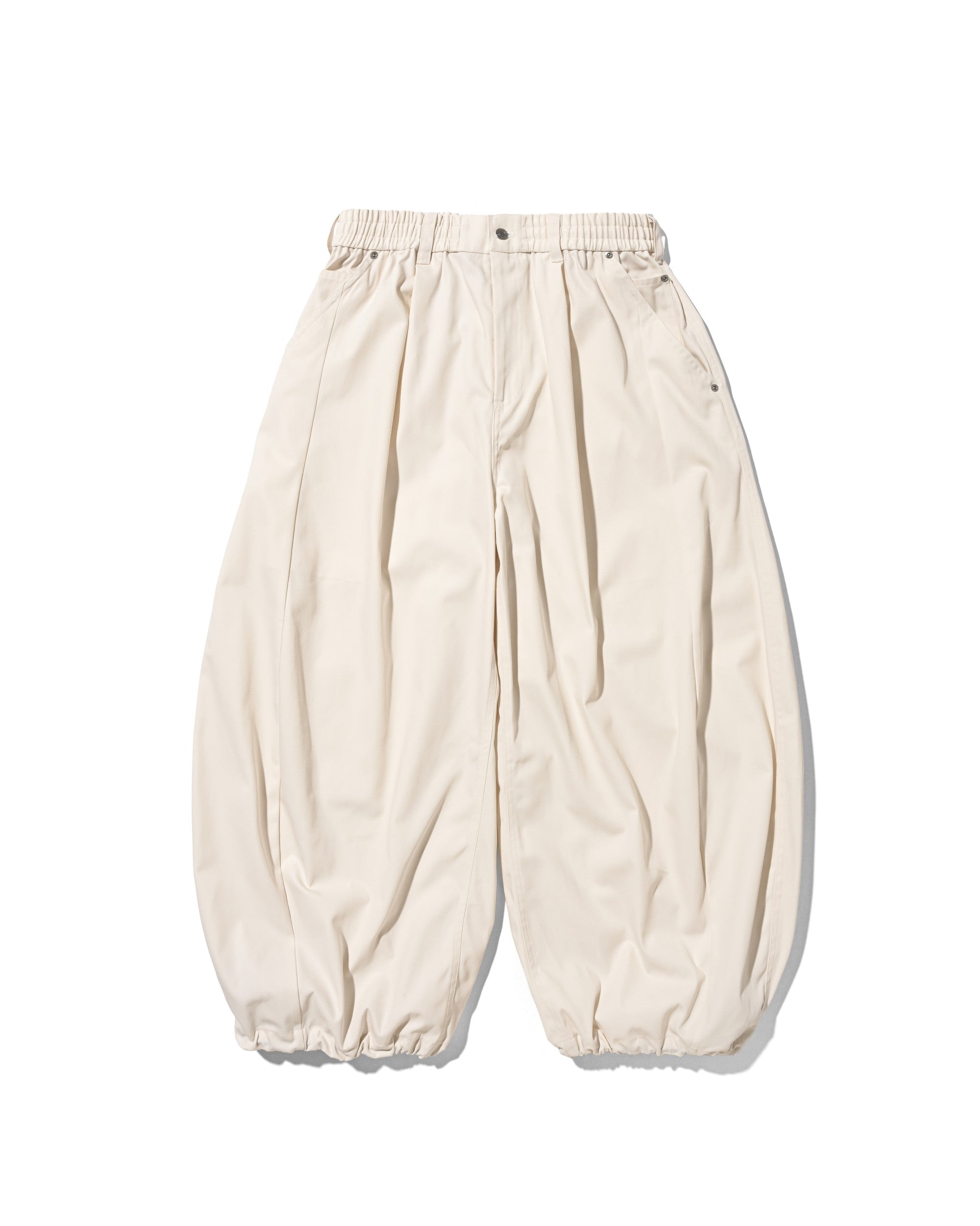 【7.11 SAT 20:00- IN STOCK】T/C GABARDINE CITY WIDE PANTS (IVORY)
