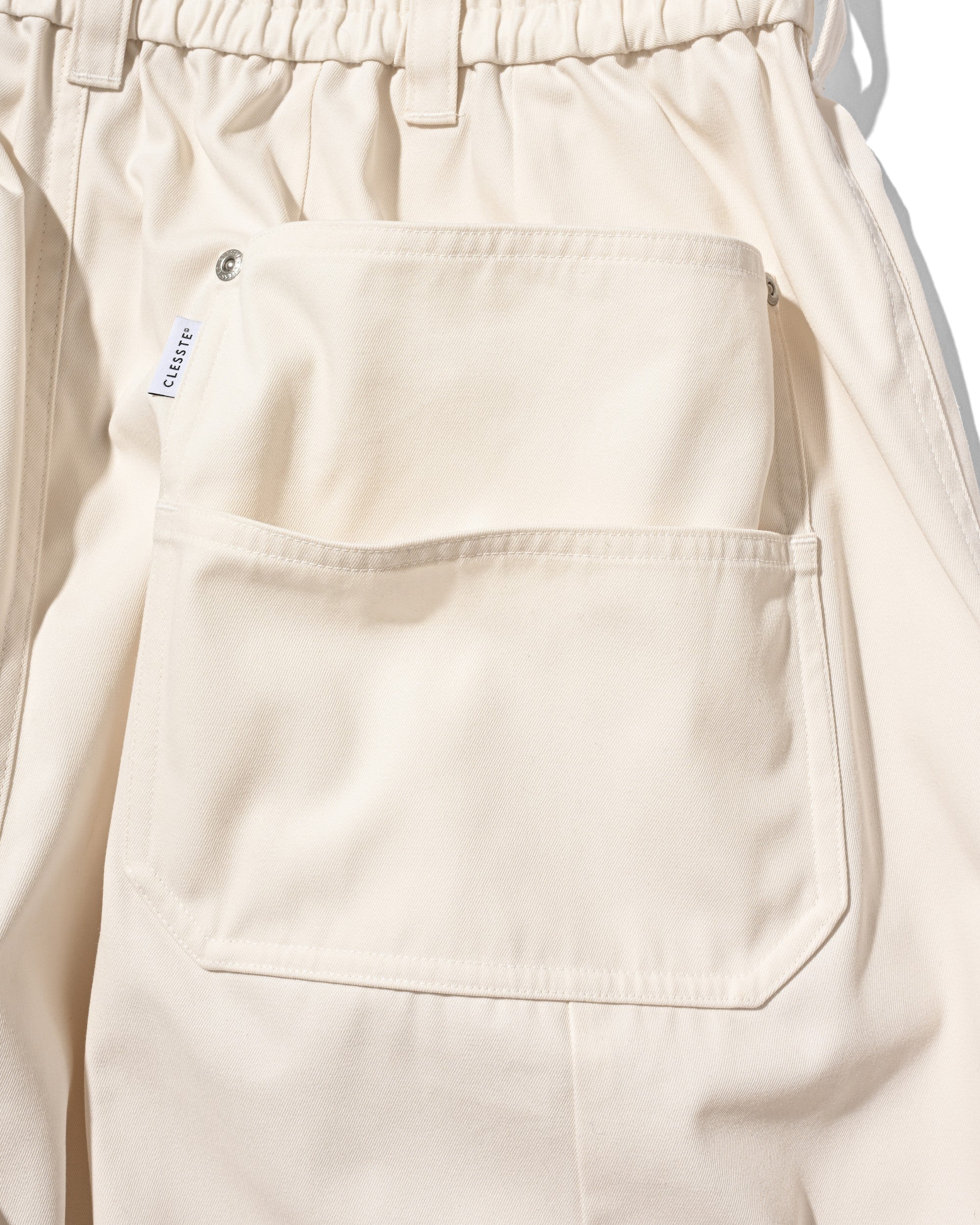 【7.11 SAT 20:00- IN STOCK】T/C GABARDINE CITY WIDE PANTS (IVORY)