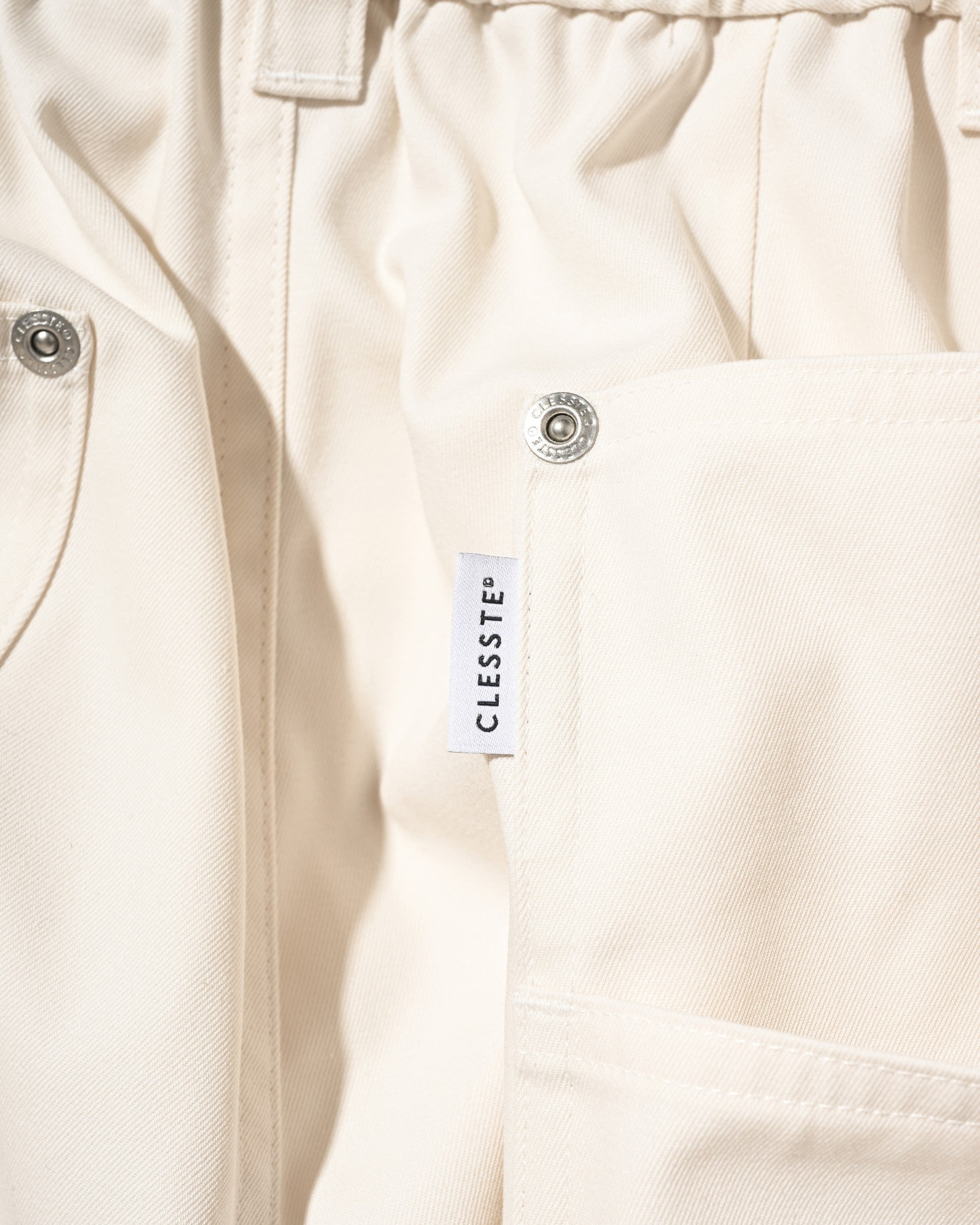 【7.11 SAT 20:00- IN STOCK】T/C GABARDINE CITY WIDE PANTS (IVORY)