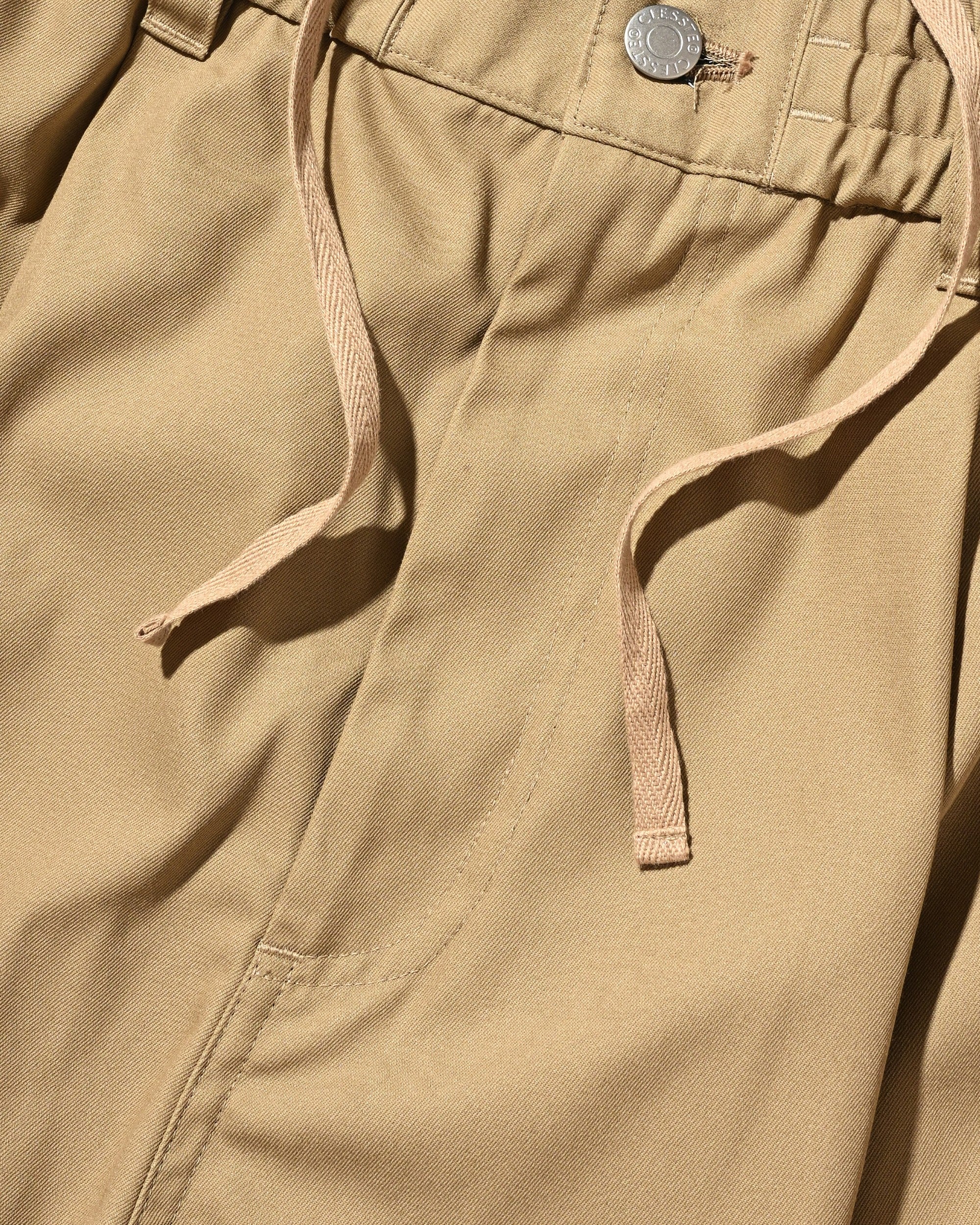 【7.11 SAT 20:00- IN STOCK】T/C GABARDINE CITY WIDE PANTS (BEIGE)