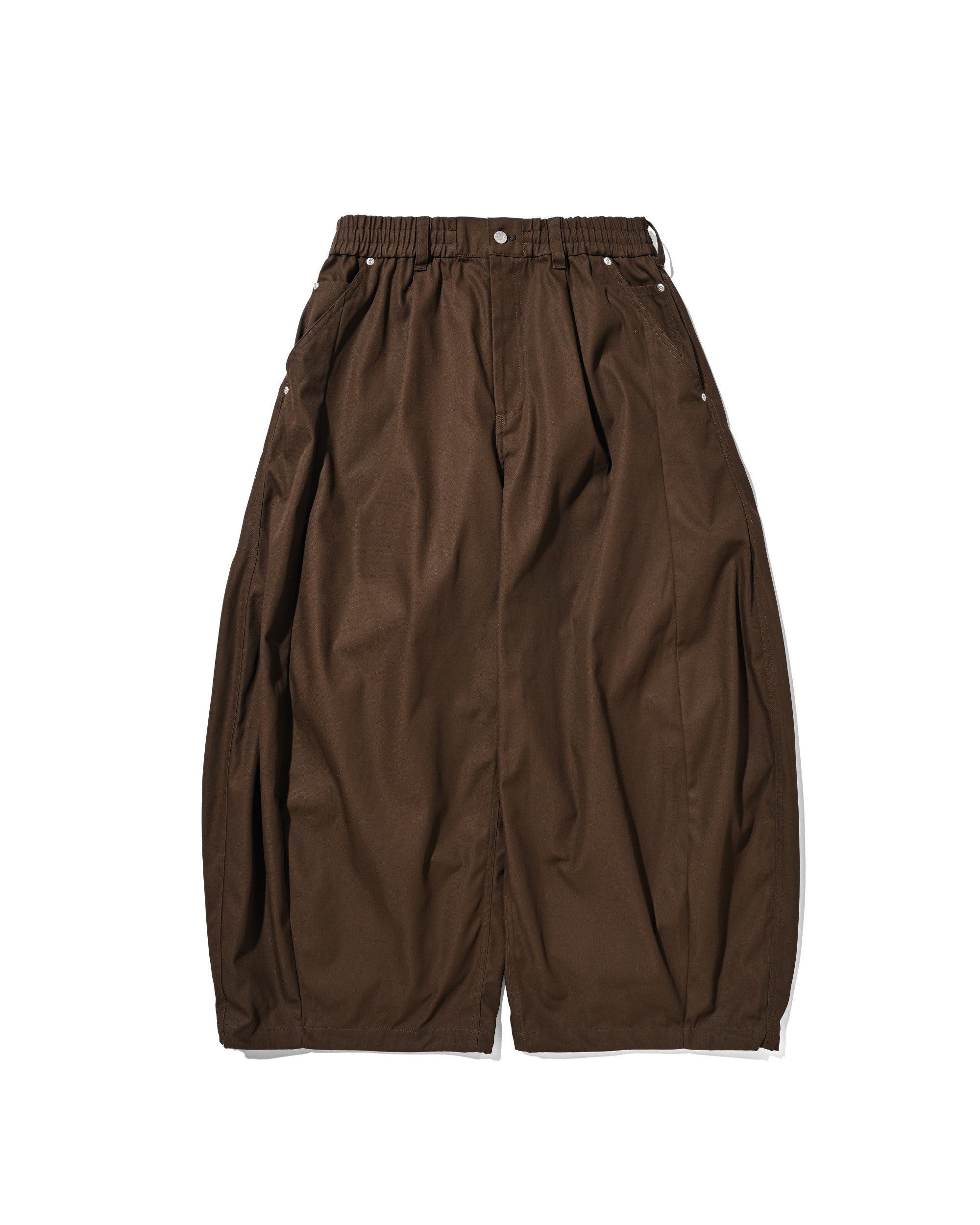 【7.11 SAT 20:00- IN STOCK】T/C GABARDINE CITY WIDE PANTS (BROWN)