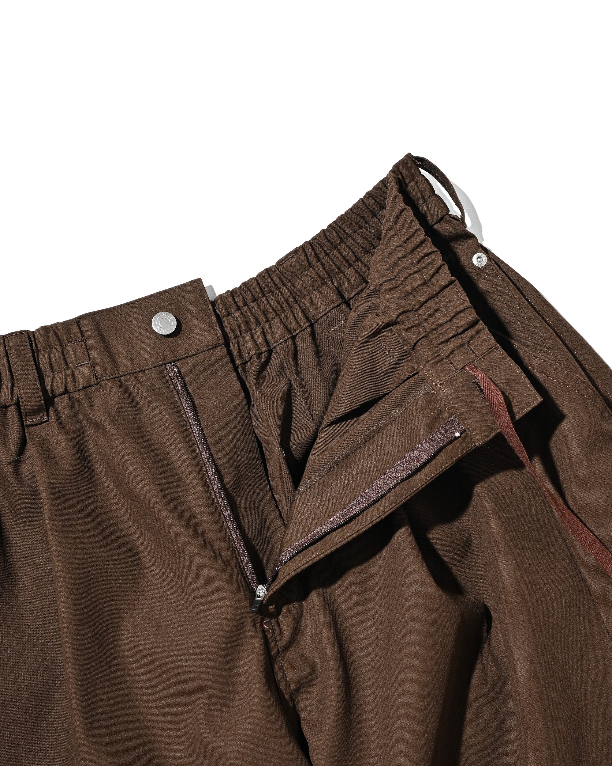 【7.11 SAT 20:00- IN STOCK】T/C GABARDINE CITY WIDE PANTS (BROWN)