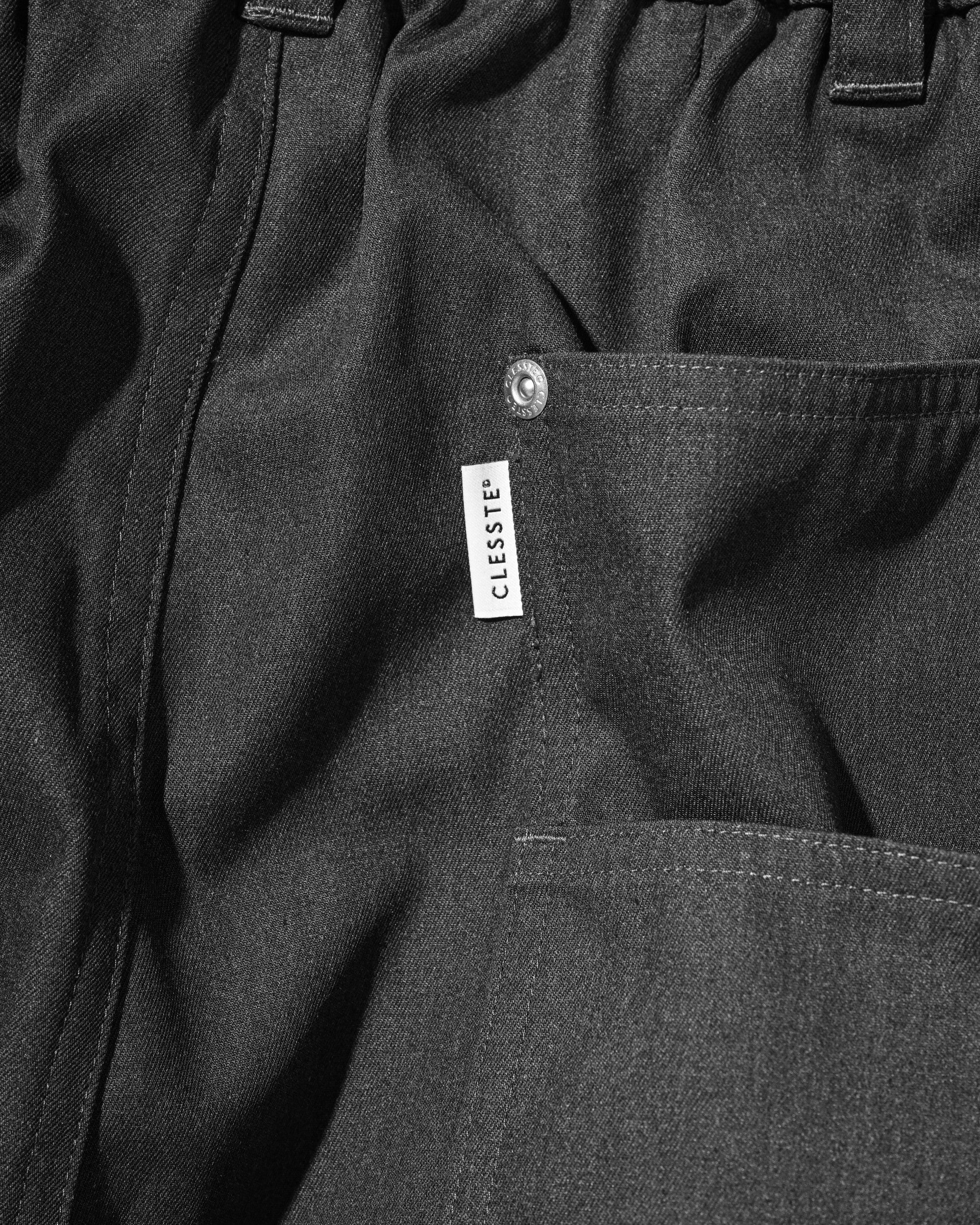 【7.11 SAT 20:00- IN STOCK】T/C GABARDINE CITY WIDE PANTS (CHARCOAL)