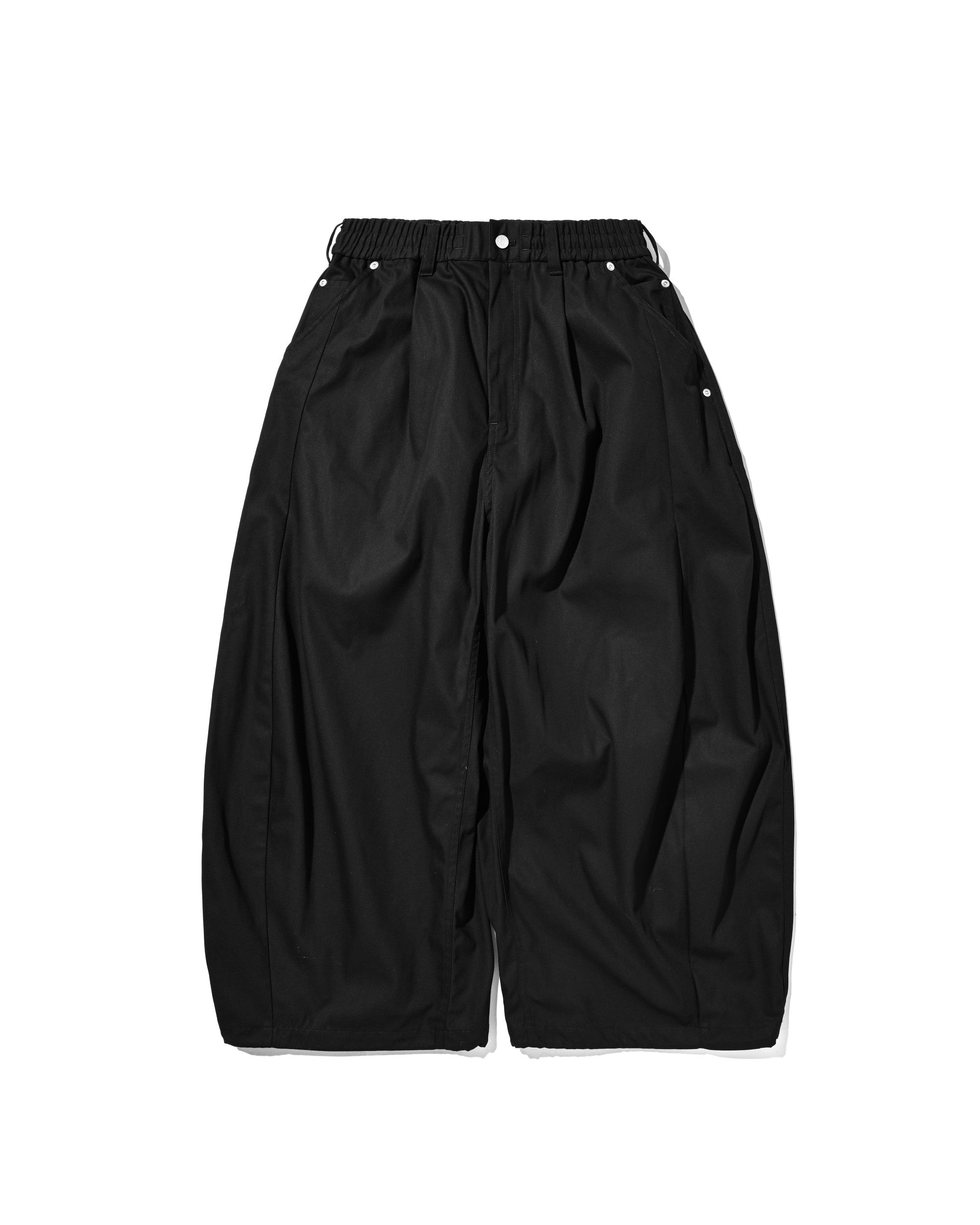 【7.11 SAT 20:00- IN STOCK】T/C GABARDINE CITY WIDE PANTS (BLACK)
