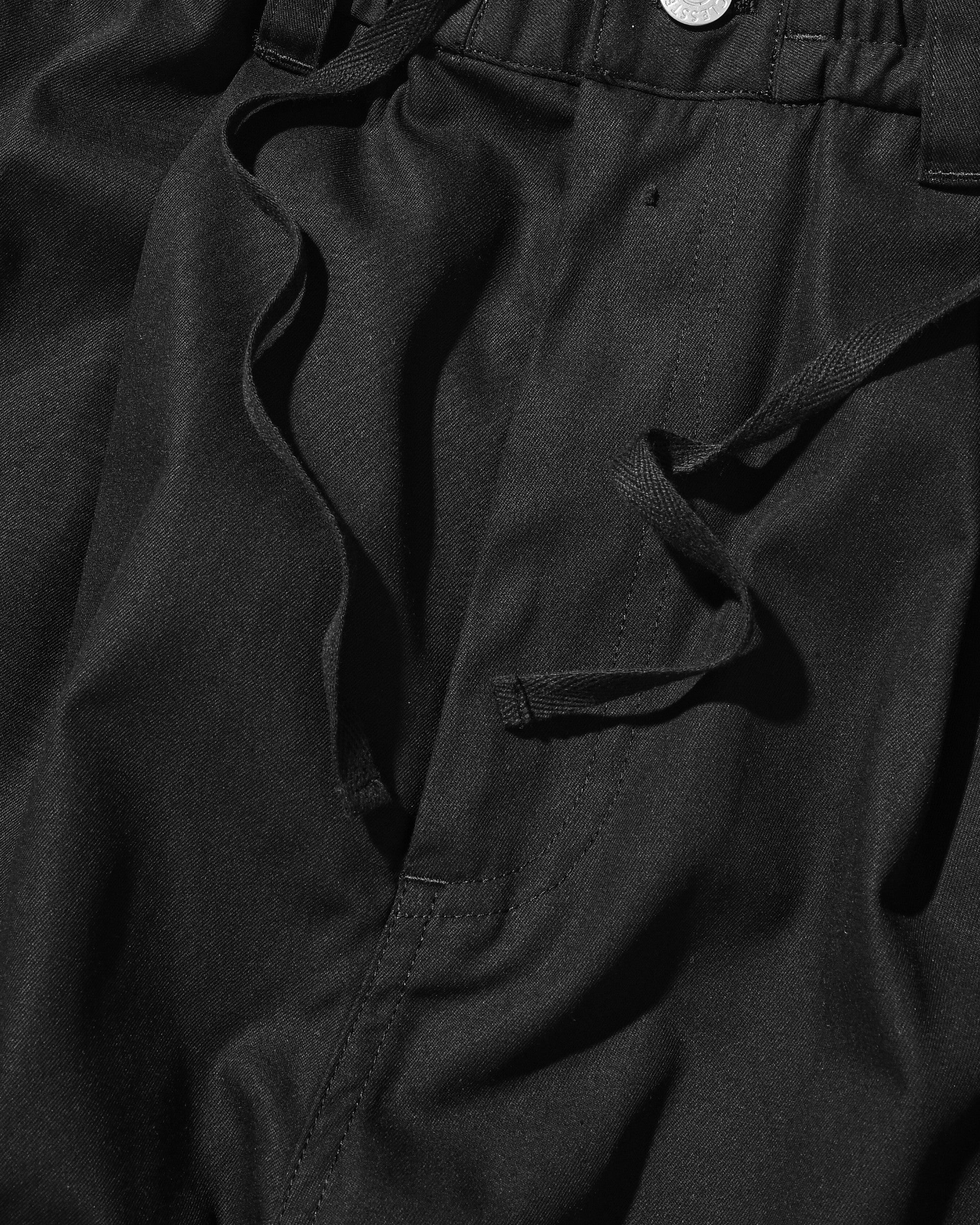 【7.11 SAT 20:00- IN STOCK】T/C GABARDINE CITY WIDE PANTS (BLACK)