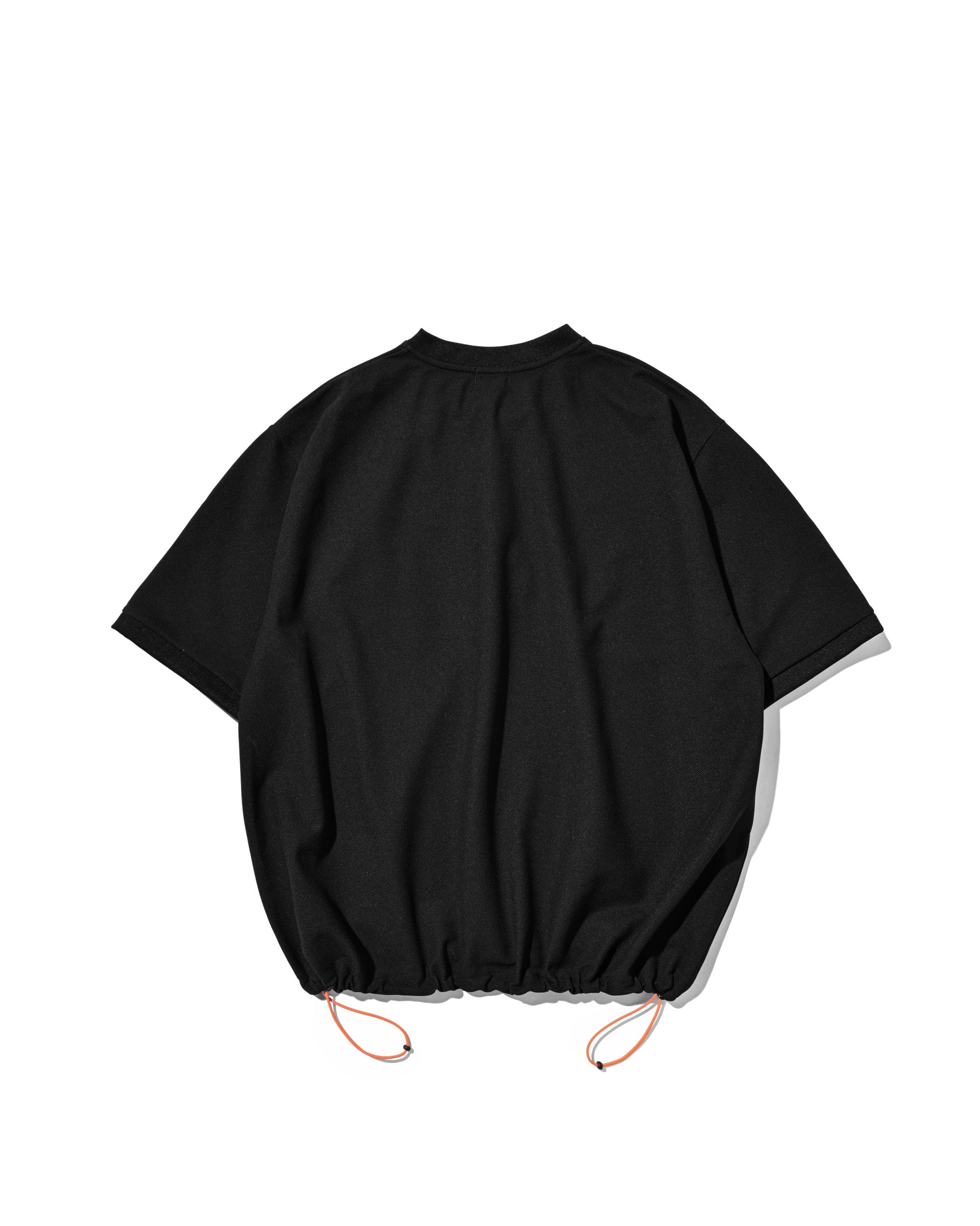 【8.12 WED 20:00- IN STOCK】ACTIVE CITY HENLEY NECK S/S T-SHIRT (BLACK)