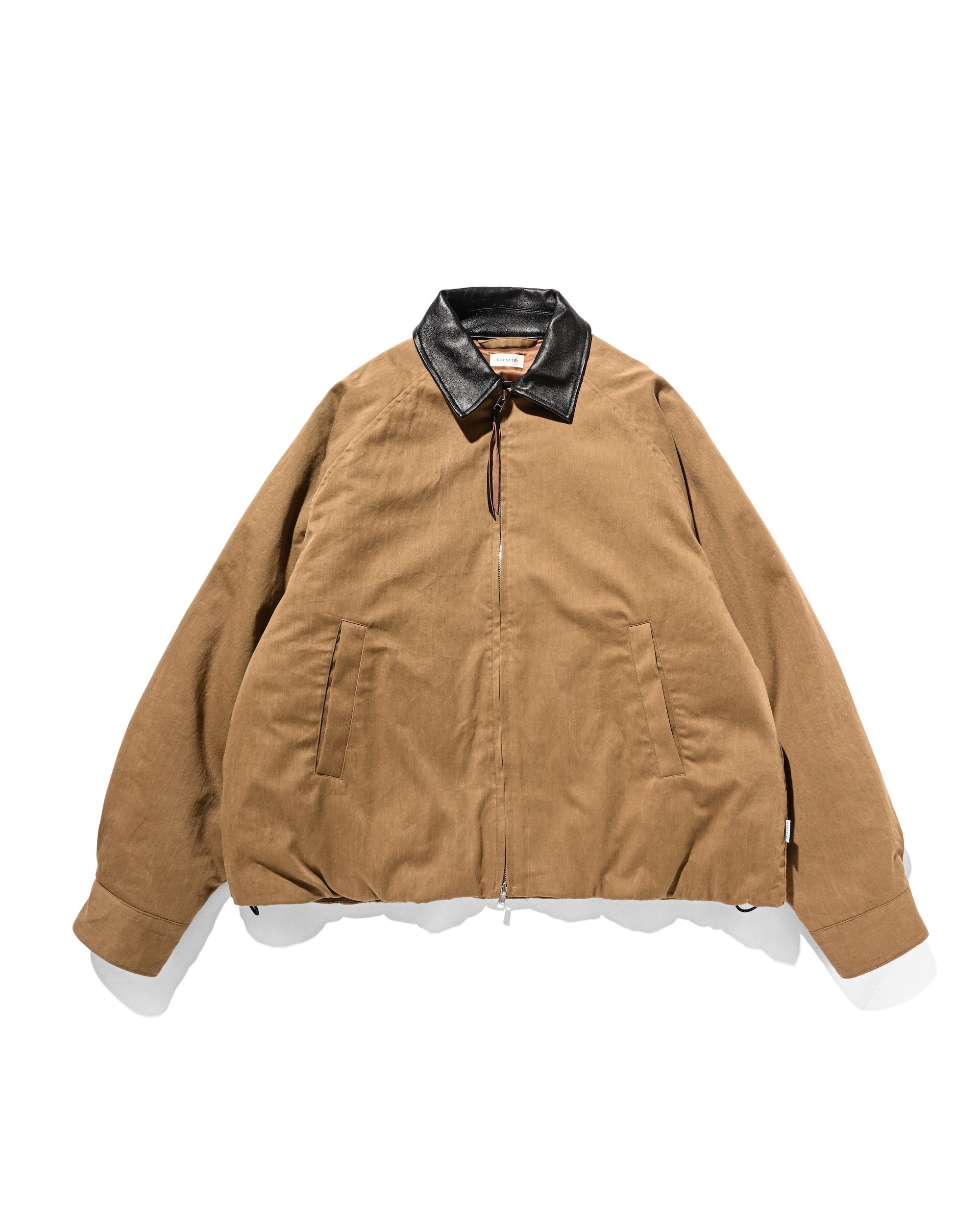 VINTAGE EFFECT PADDED CITY UTILITY JACKET (BEIGE)
