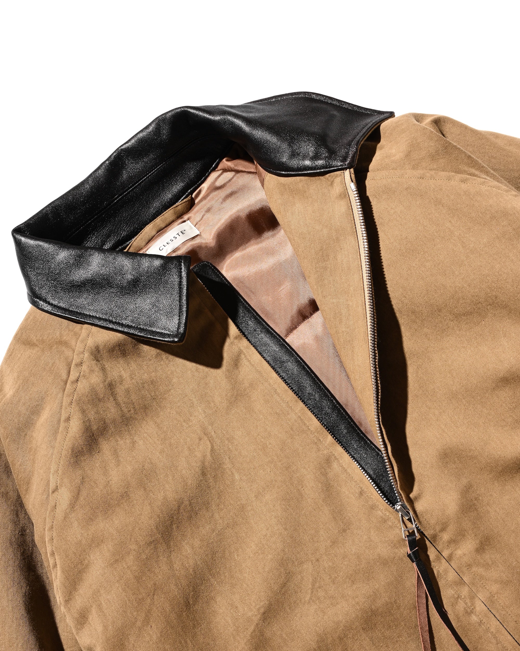 VINTAGE EFFECT PADDED CITY UTILITY JACKET (BEIGE)