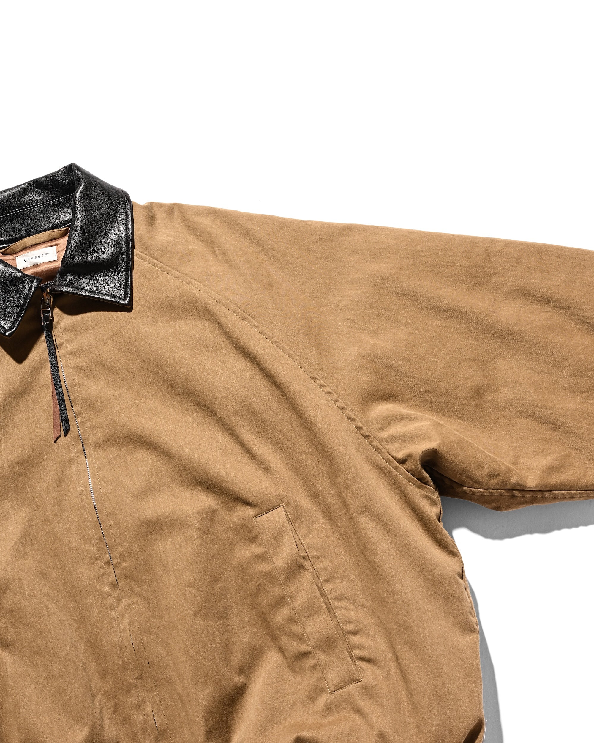 VINTAGE EFFECT PADDED CITY UTILITY JACKET (BEIGE)