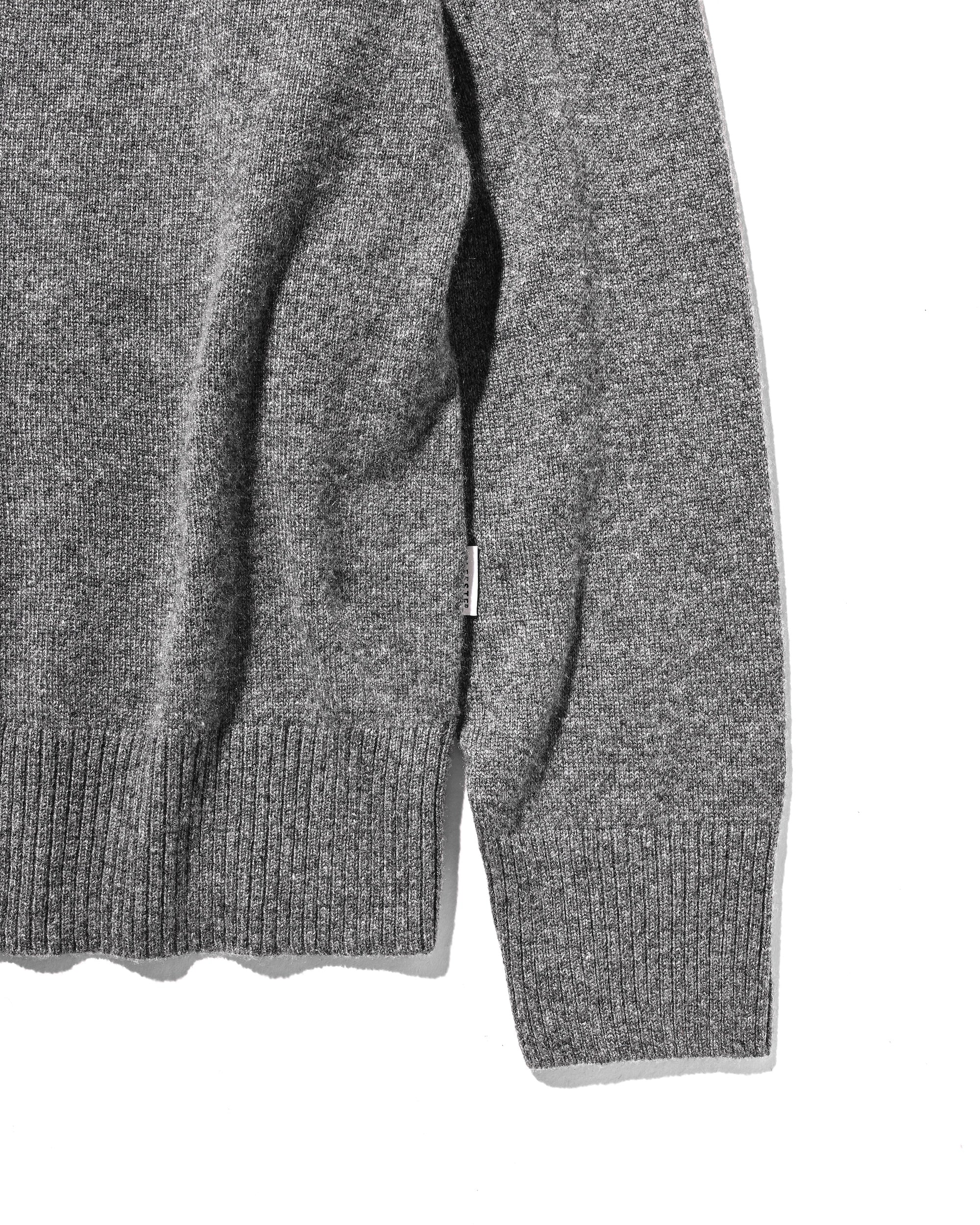 【12.27 SAT 20:00- IN STOCK】CASHMERE KNIT POLO SHIRT (GRAY)