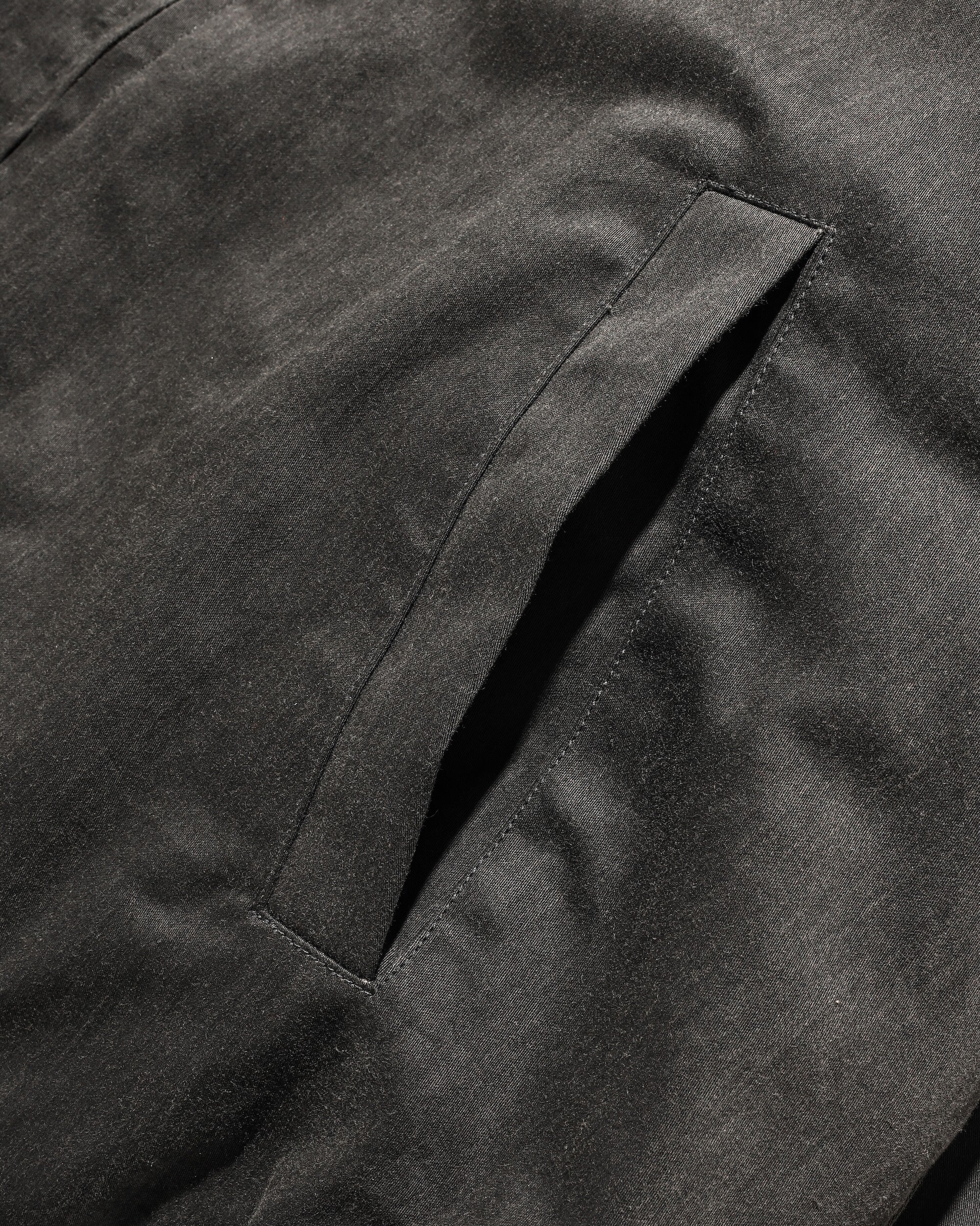 VINTAGE EFFECT PADDED CITY UTILITY JACKET (BLACK)